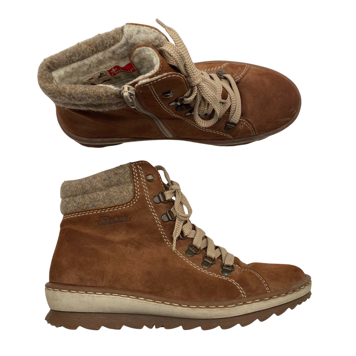Unisex Rieker - Poolsaapad, suurus 39 - Pruun (1)