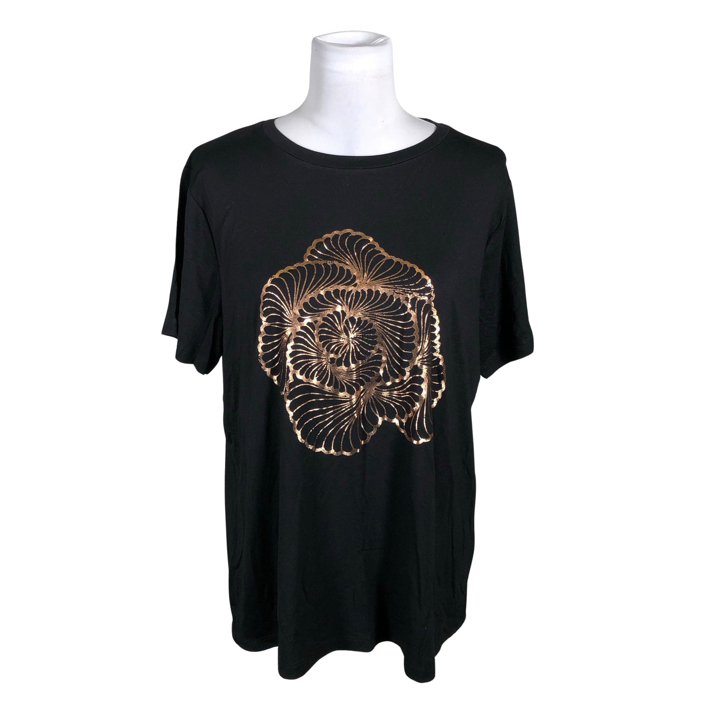 Unisex Kaffe - T-särk, suurus 40 - Must (1)