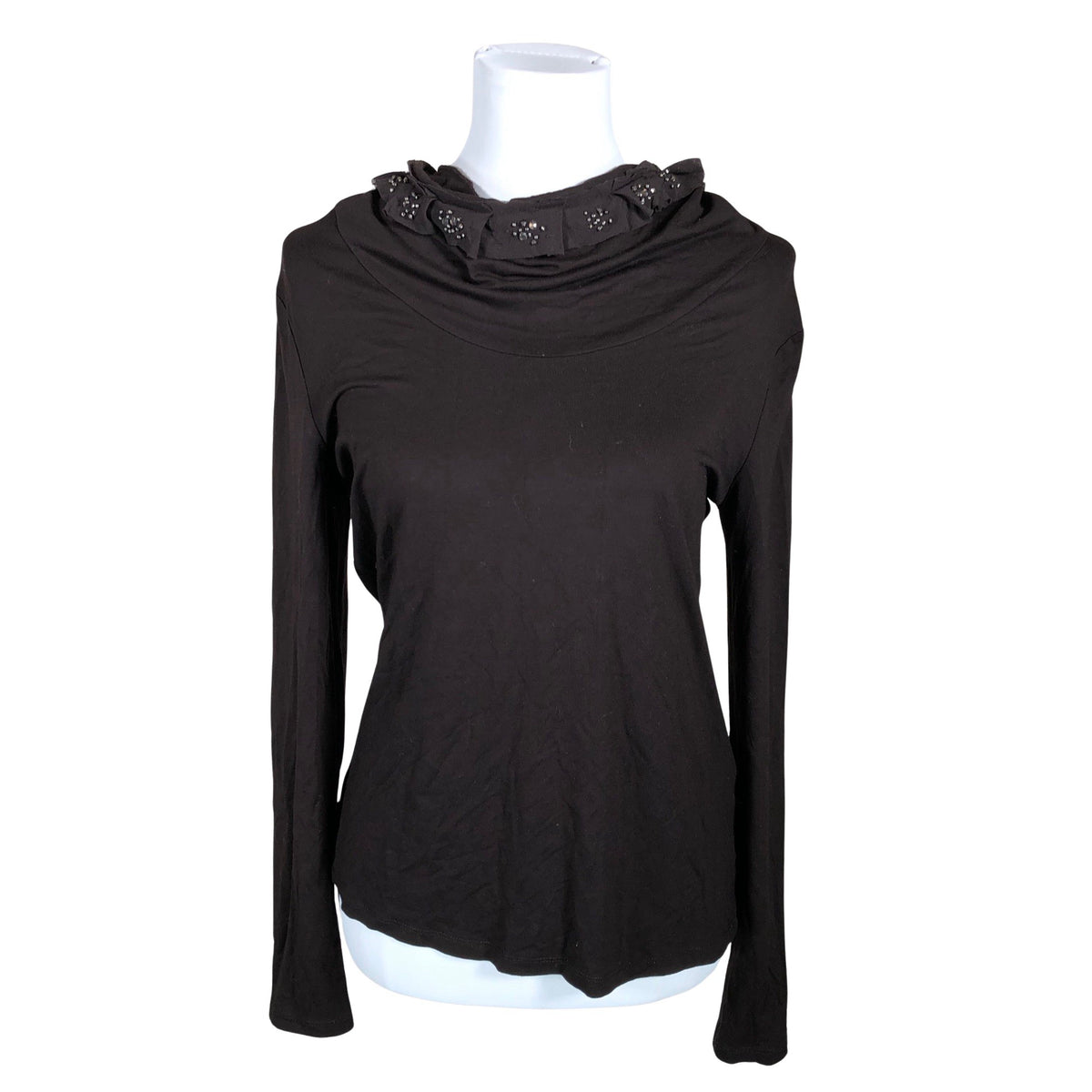 Unisex Biba - Trikotaažist pluus, suurus 38 - Pruun (1)