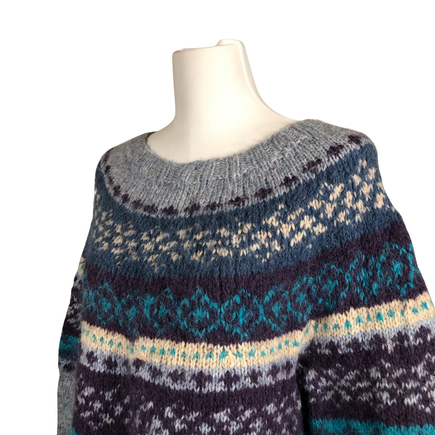 Unisex Handmade - Kampsun, suurus 38 - Helesinine (3)