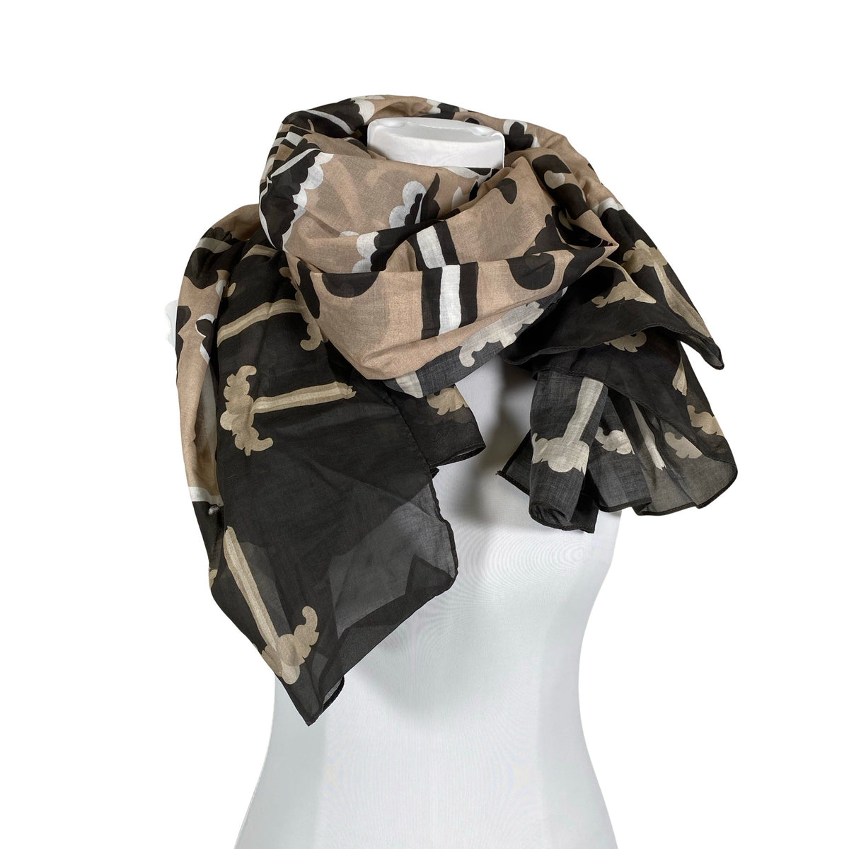 Unisex By Malina - Õhuke sall, suurus Maxi - Pruun (1)