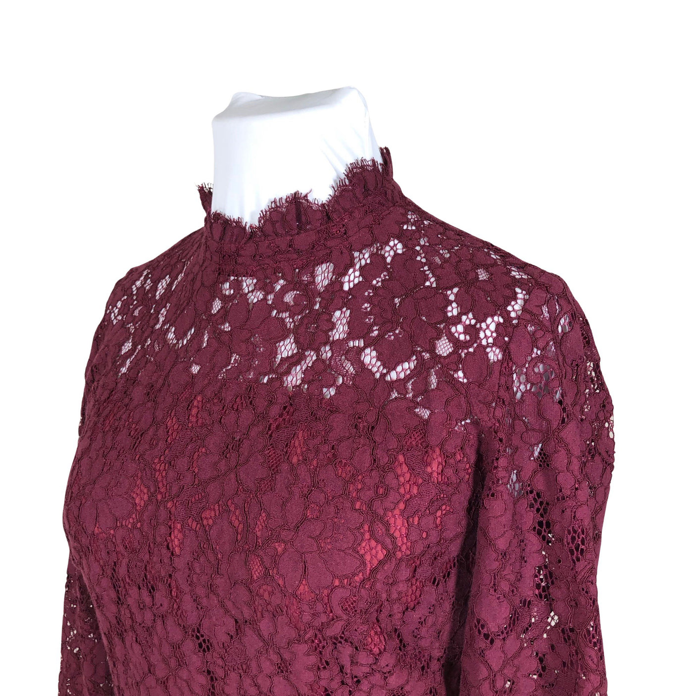 Unisex Ril's - Pidulik kleit, suurus 44 - Veinipunane (3)