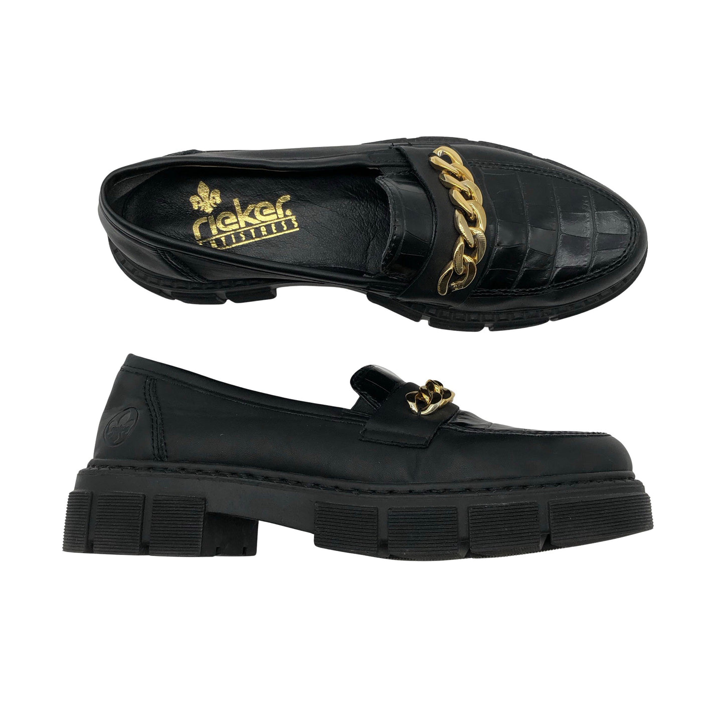 Unisex Rieker - Mokassiinid, suurus 40 - Must (1)