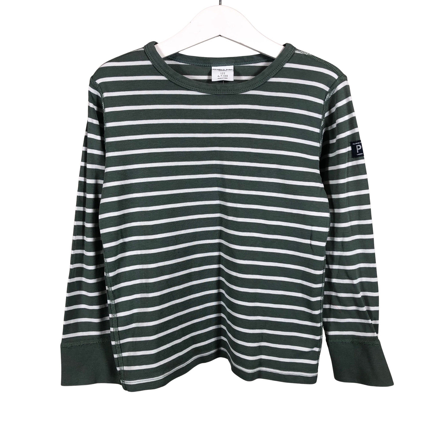 Unisex Polarn O. Pyret - Trikotaažist pluus, suurus 116 - 122 - Roheline (1)