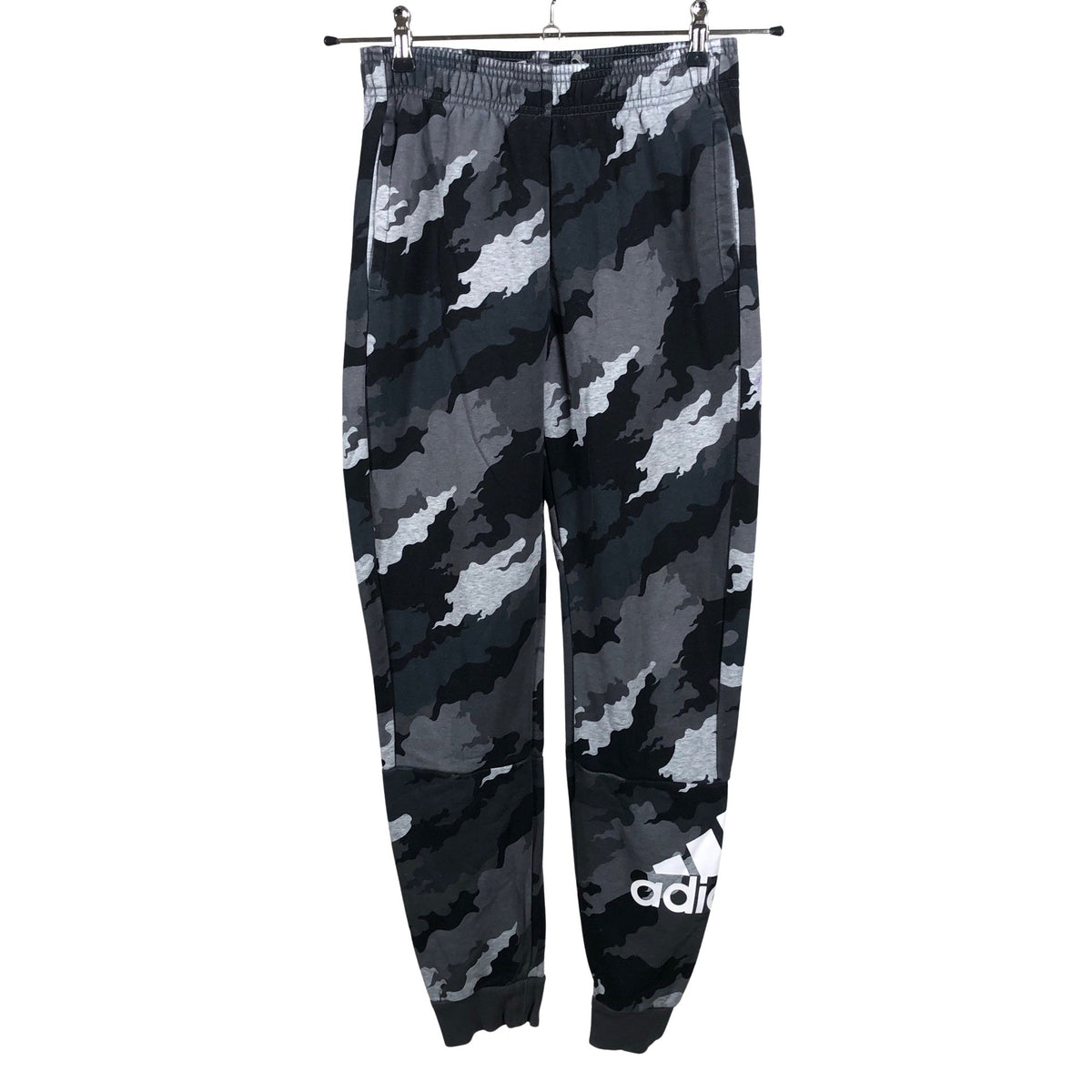 Unisex Adidas - Dressikangast püksid, suurus 158 - 164 - Hall (1)