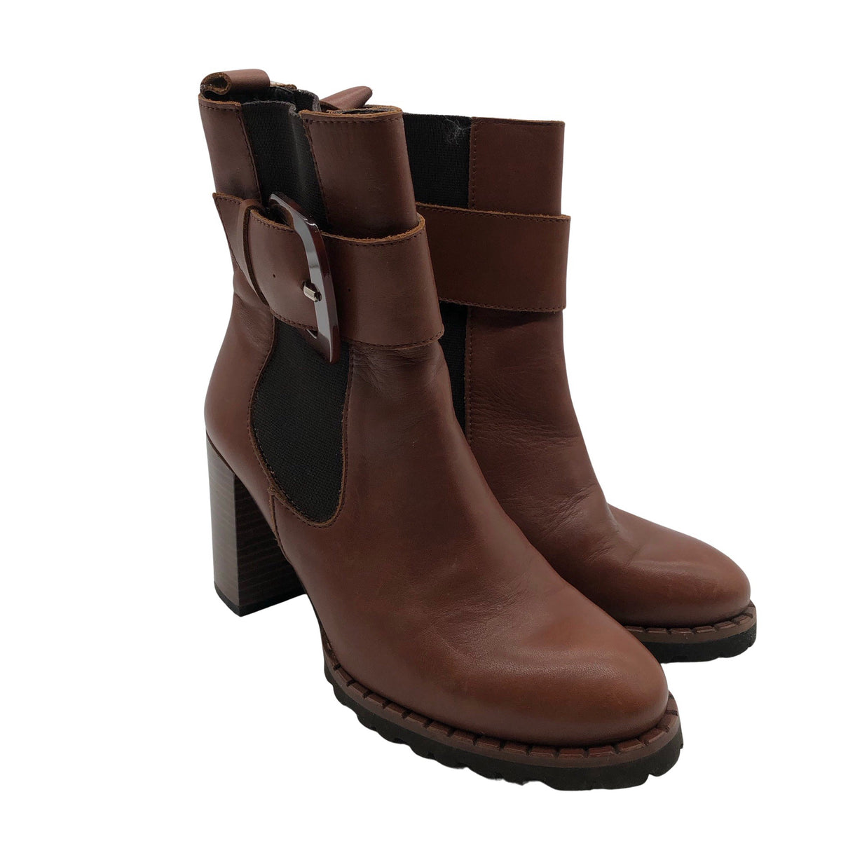 Unisex Kess - Poolsaapad, suurus 37 - Pruun (2)
