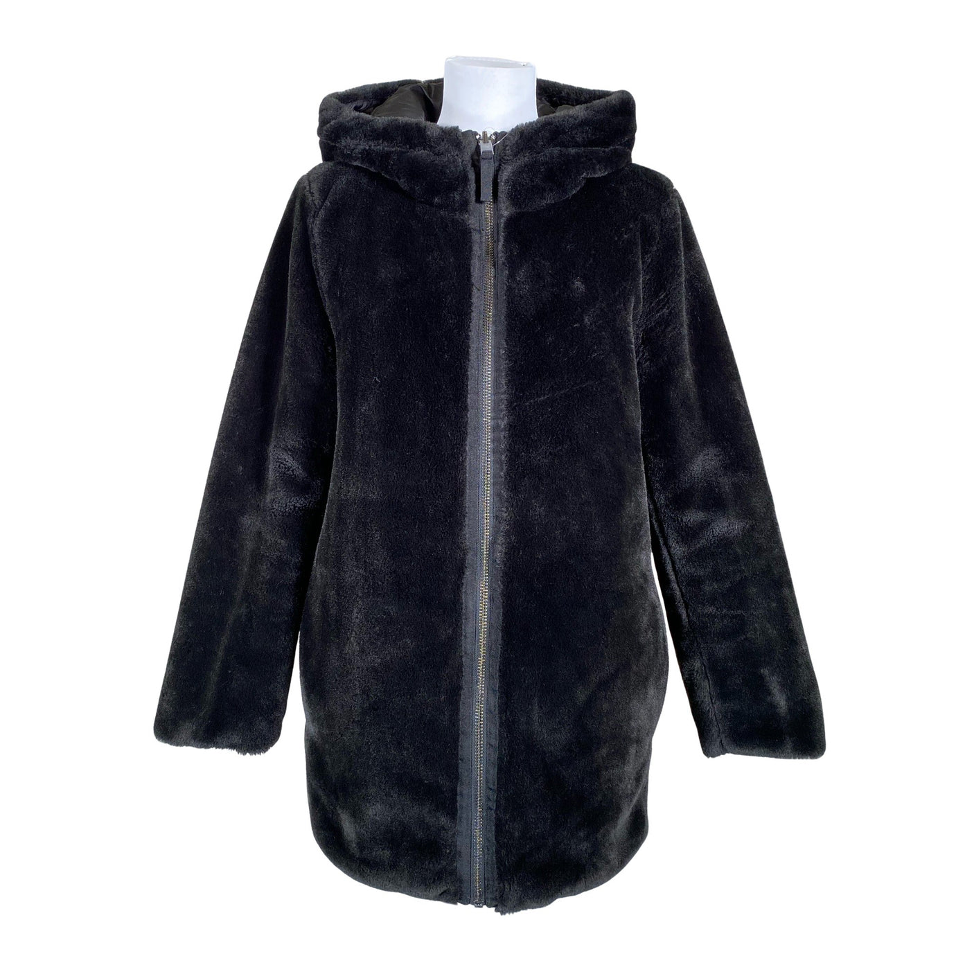 Unisex Esprit - Kunstkarusnahast mantel, suurus 36 - Must (1)