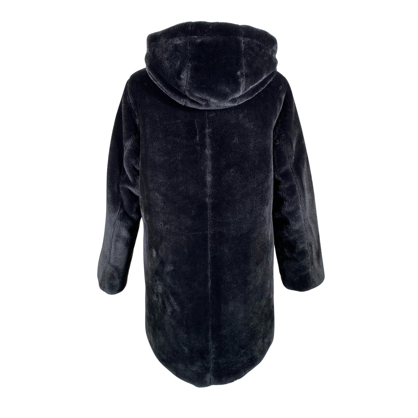 Unisex Esprit - Kunstkarusnahast mantel, suurus 36 - Must (2)