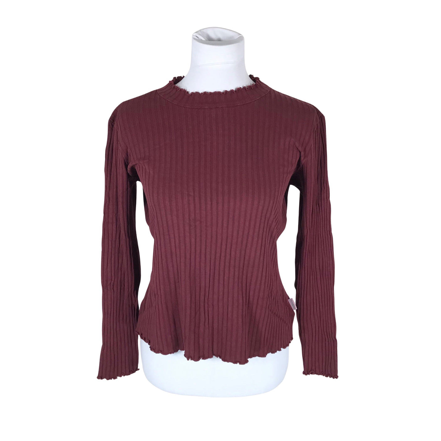 Unisex Aarrelabel - Trikotaažist pluus, suurus 38 - Veinipunane (1)