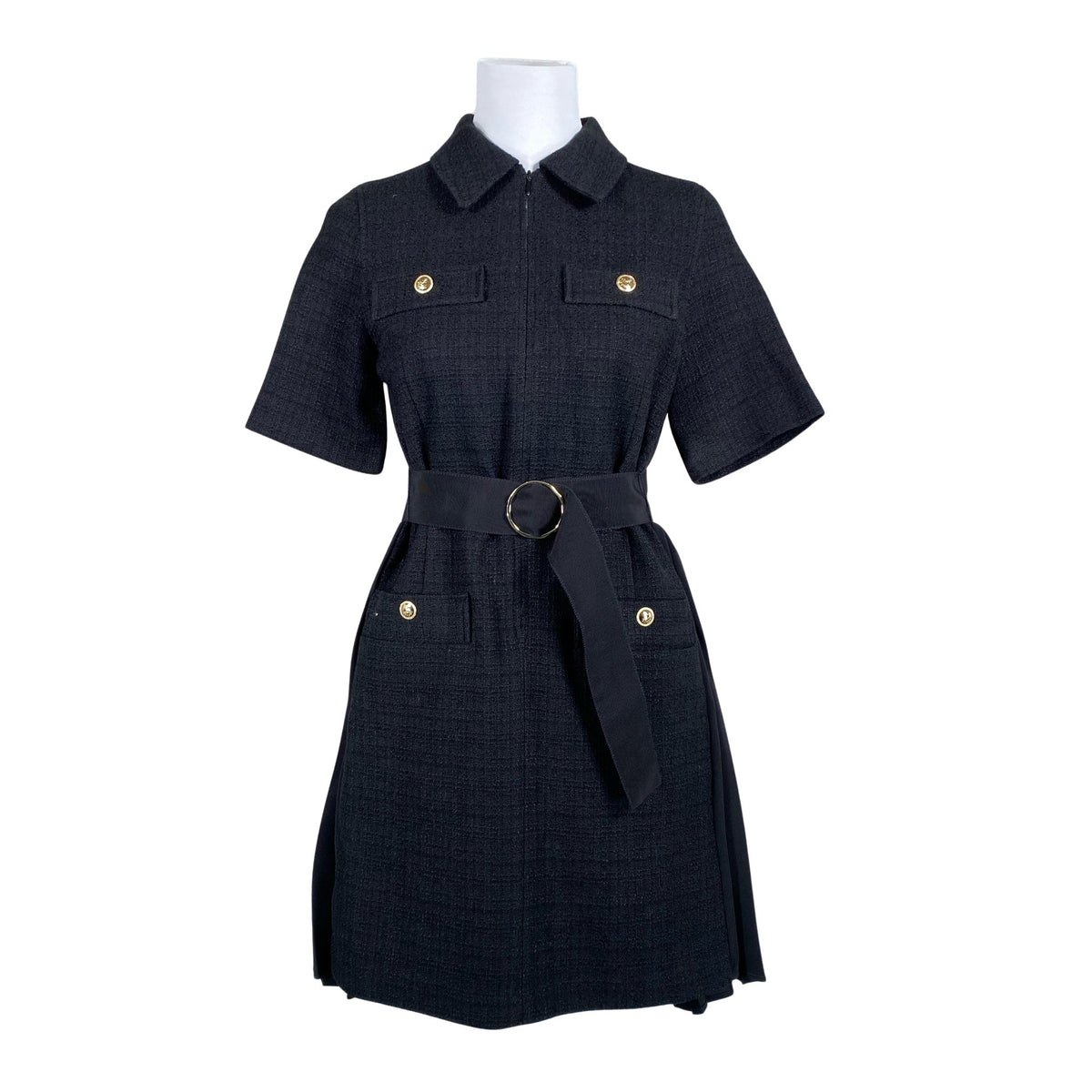 Unisex Sandro Paris - Mitteveniv kleit, suurus 36 - Must (1)