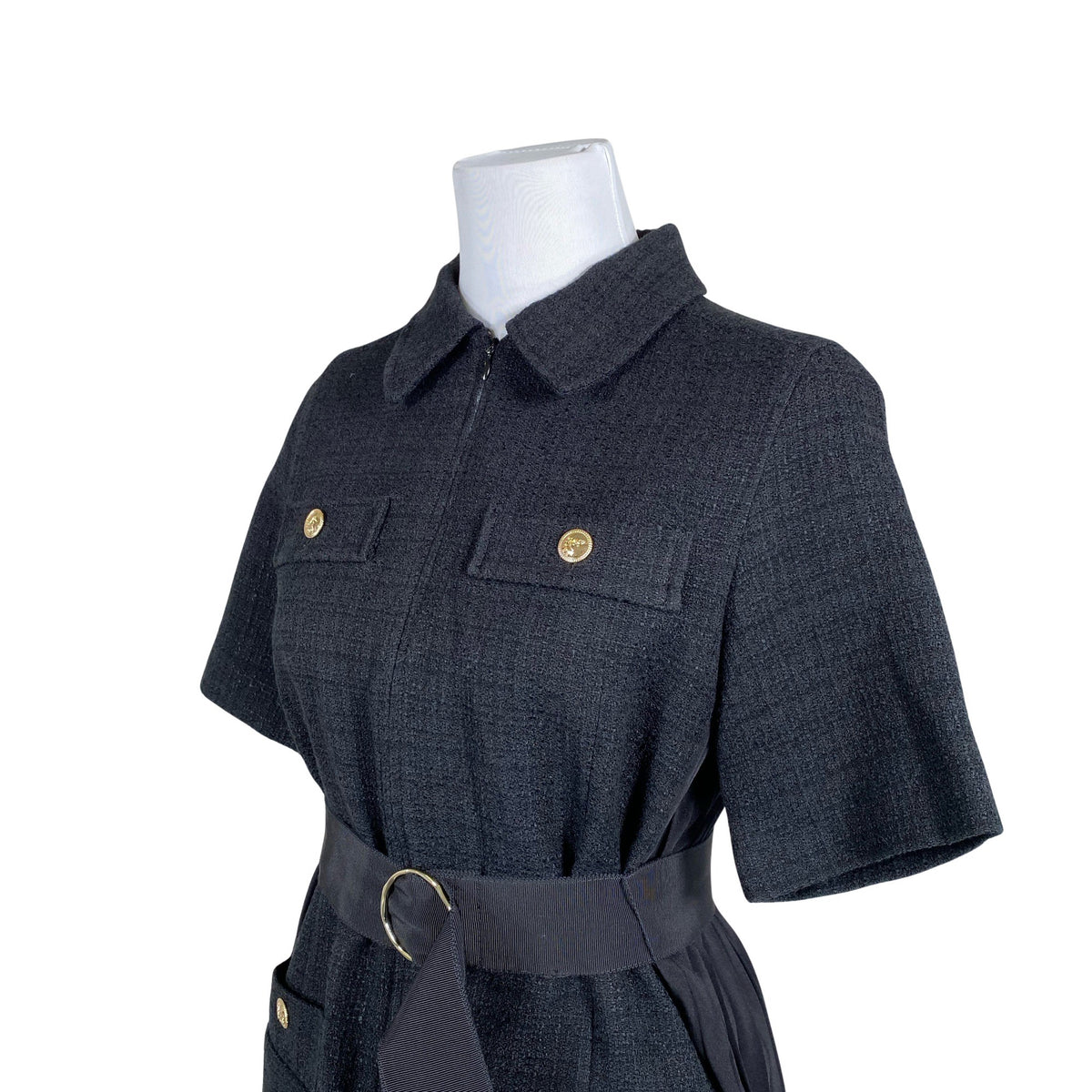 Unisex Sandro Paris - Mitteveniv kleit, suurus 36 - Must (3)