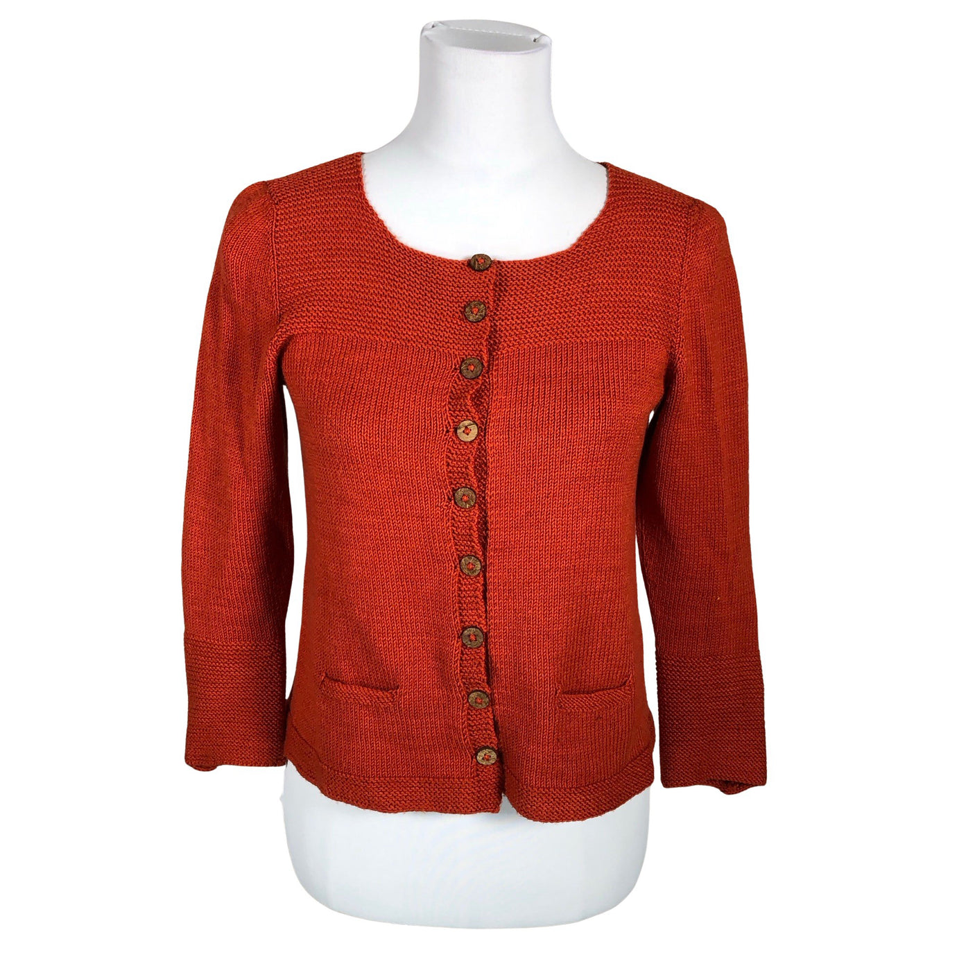 Unisex Handmade - Kardigan, suurus 36 - Oranž (1)