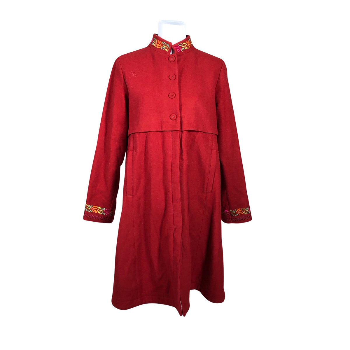 Unisex Gudrun Sjöden - Villane mantel, suurus 38 - Punane (1)
