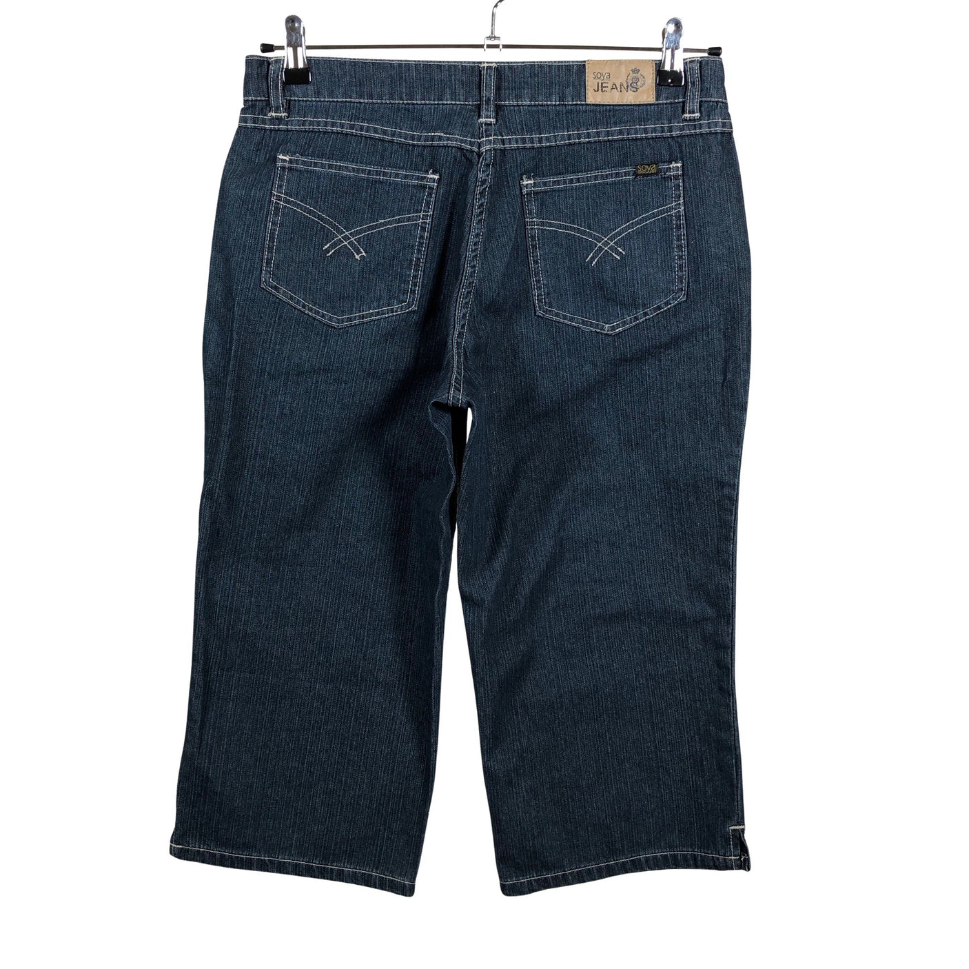 Unisex Soya - Teksast poolpikad püksid, suurus 40 - Sinine (2)