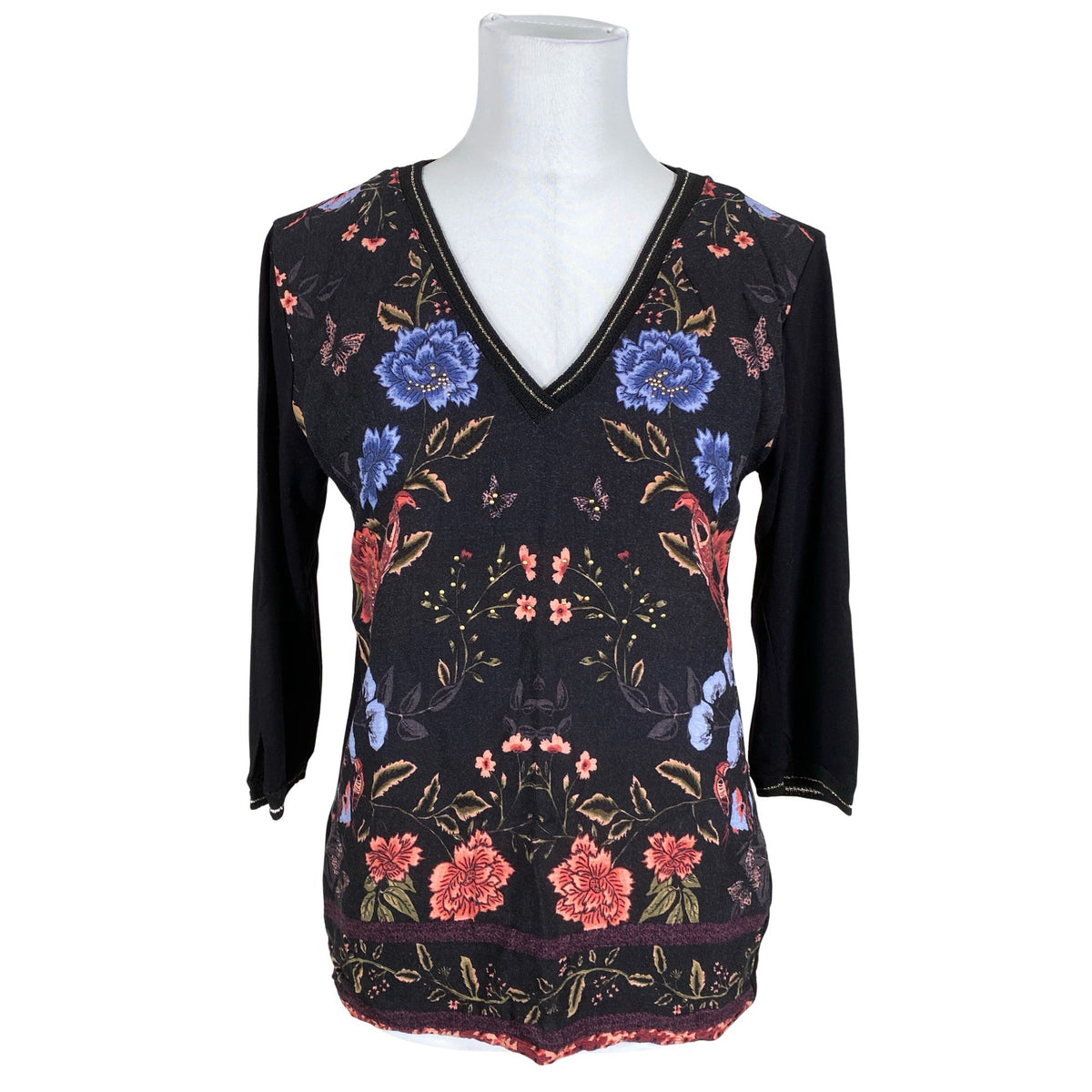 Unisex Desigual - Trikotaažist pluus, suurus 40 - Must (1)