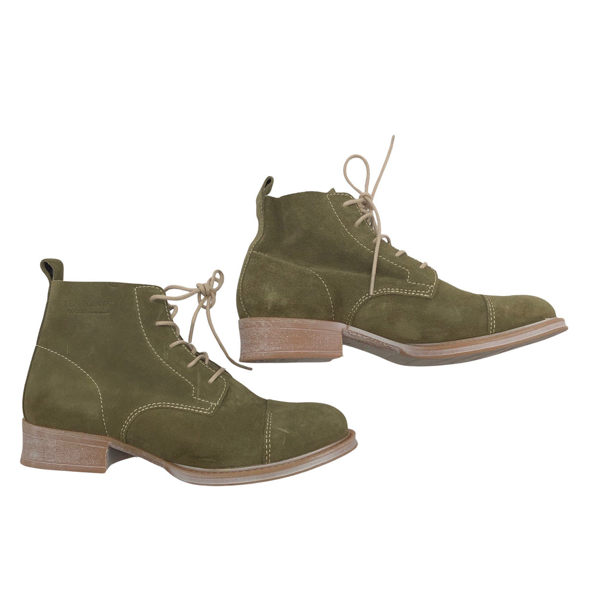 Unisex Ten Points - Poolsaapad, suurus 39 - Roheline (1)