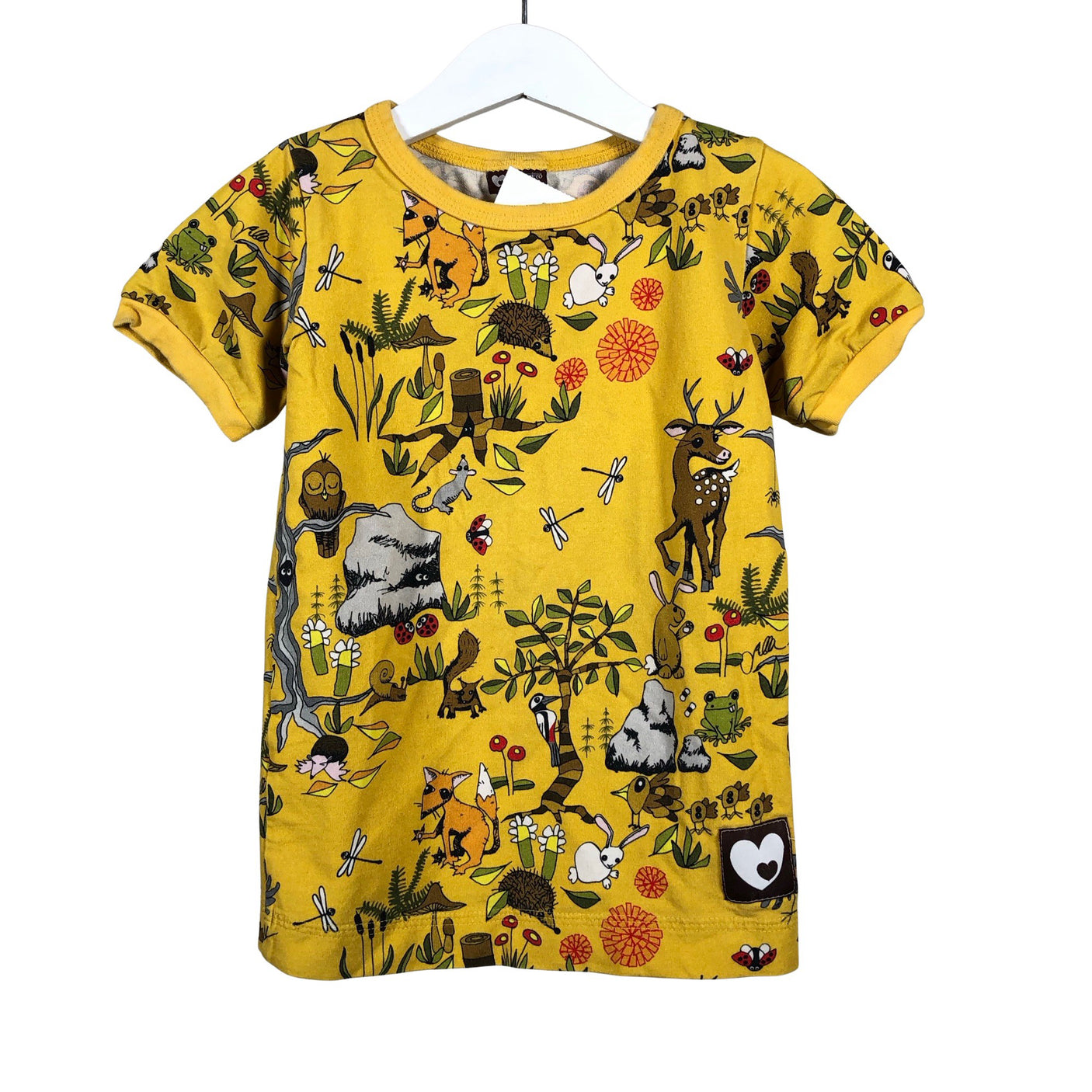 Unisex Maitotyttö - T-särk, suurus 104 - 110 - Kollane (1)
