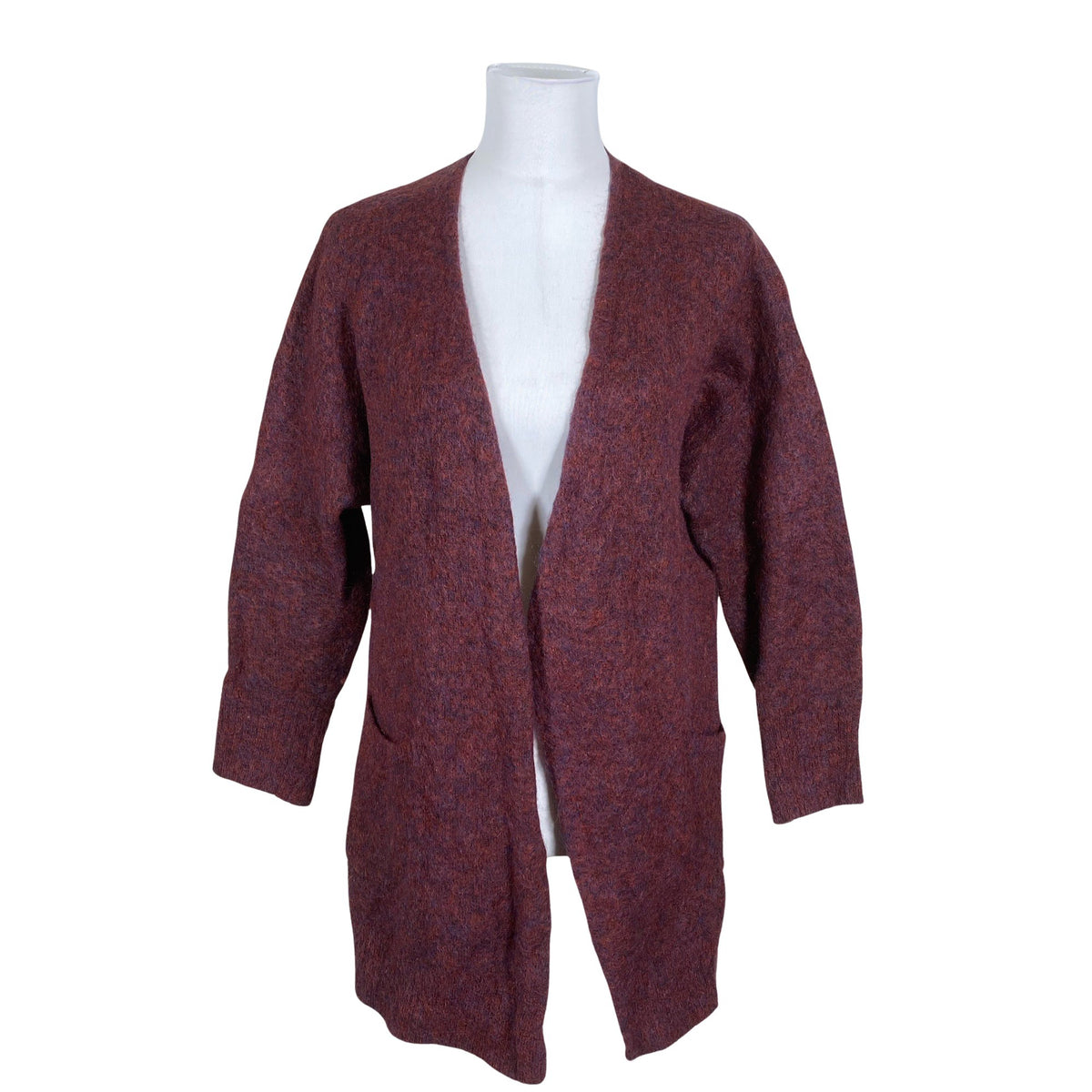 Unisex Cut & Pret - Kardigan, suurus 40 - Veinipunane (1)