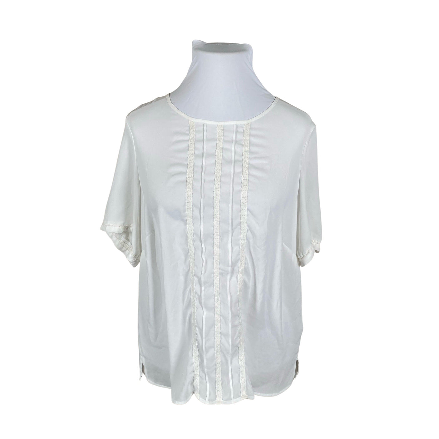 Unisex Atelier - Lühikeste käistega pluus, suurus 46 - Valge (1)