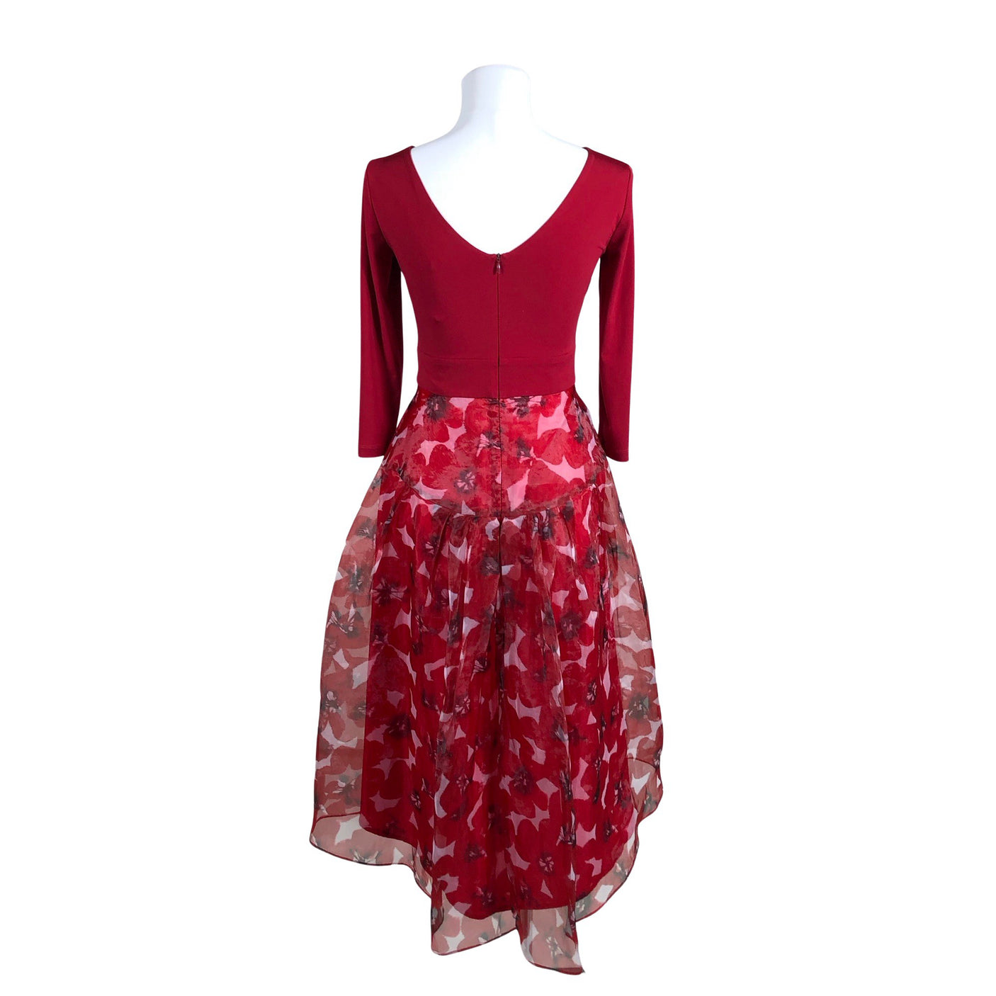 Unisex Swing - Mitteveniv kleit, suurus 36 - Punane (2)