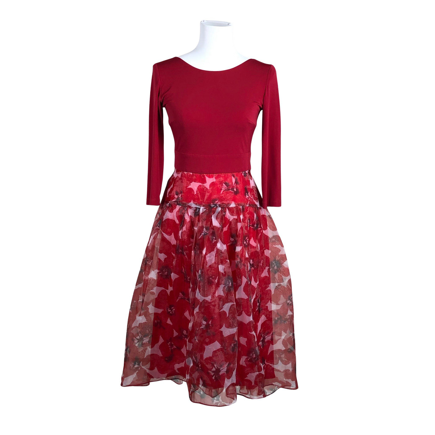 Unisex Swing - Mitteveniv kleit, suurus 36 - Punane (1)