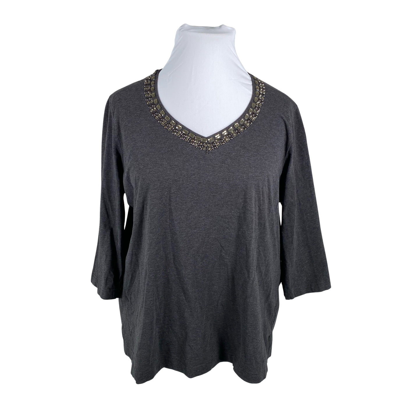 Unisex Samoon - Trikotaažist pluus, suurus 48 - Hall (1)