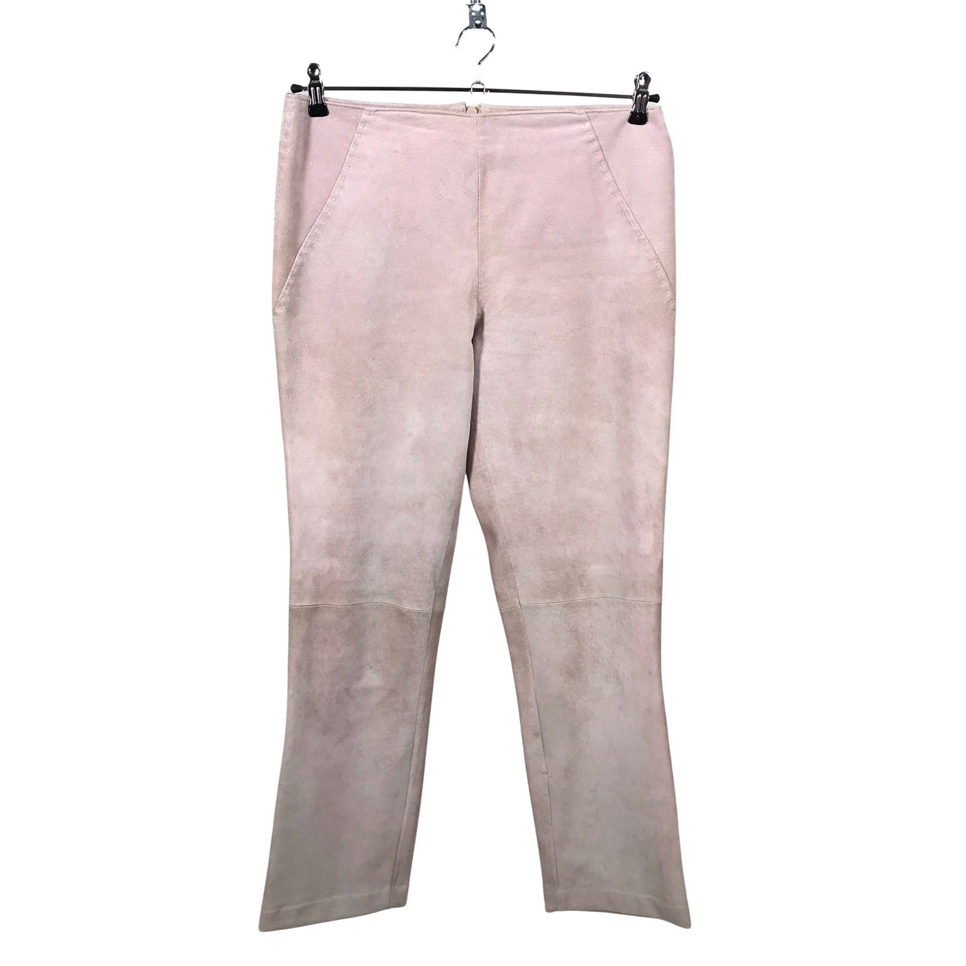 Unisex Zipcode - Nahkpüksid, suurus 38 - Heleroosa (1)