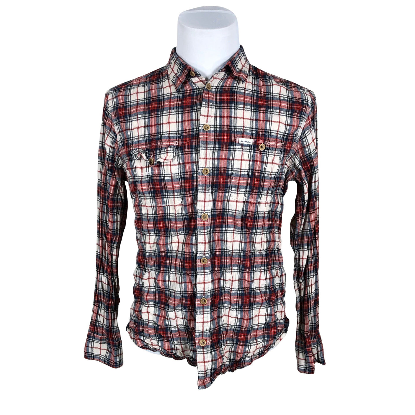 Unisex Faconnable - Triiksärk, suurus M - Looduslik valge (1)