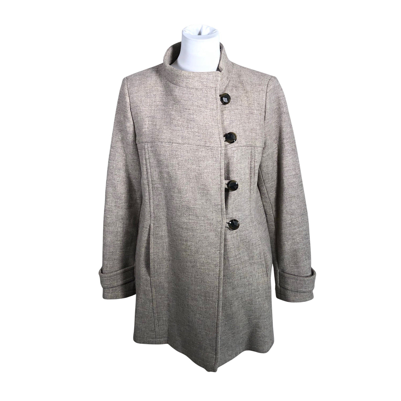 Unisex Etcetera - Villane mantel, suurus 38 - Beige (1)