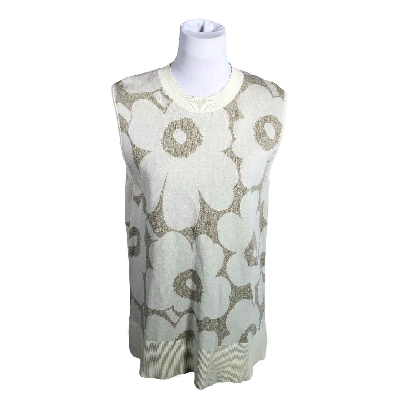 Unisex Marimekko - Kootud vest, suurus 40 - Beige (1)