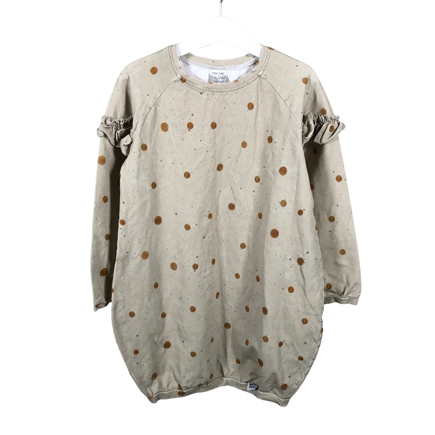 Unisex Handmade - Trikotaažist kleit, suurus 134 - 140 - Beige (1)