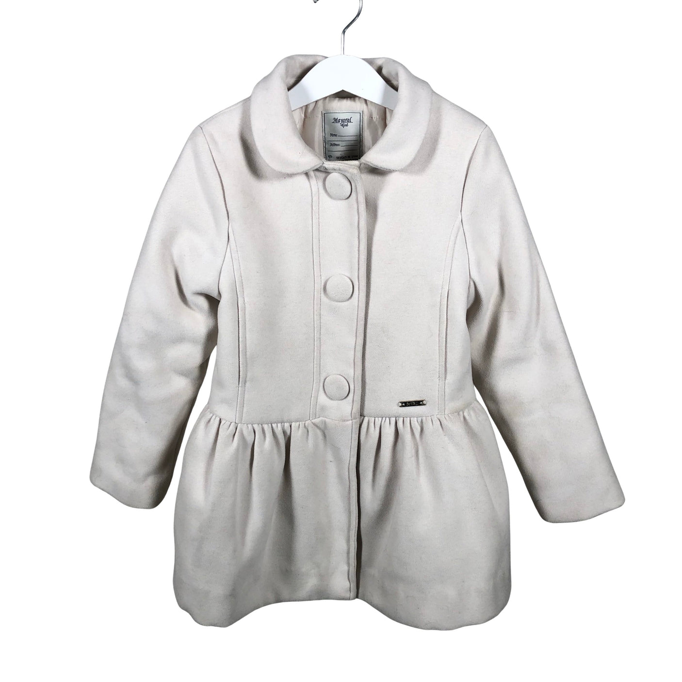 Unisex Mayoral - Villane mantel, suurus 116 - 122 - Beige (1)