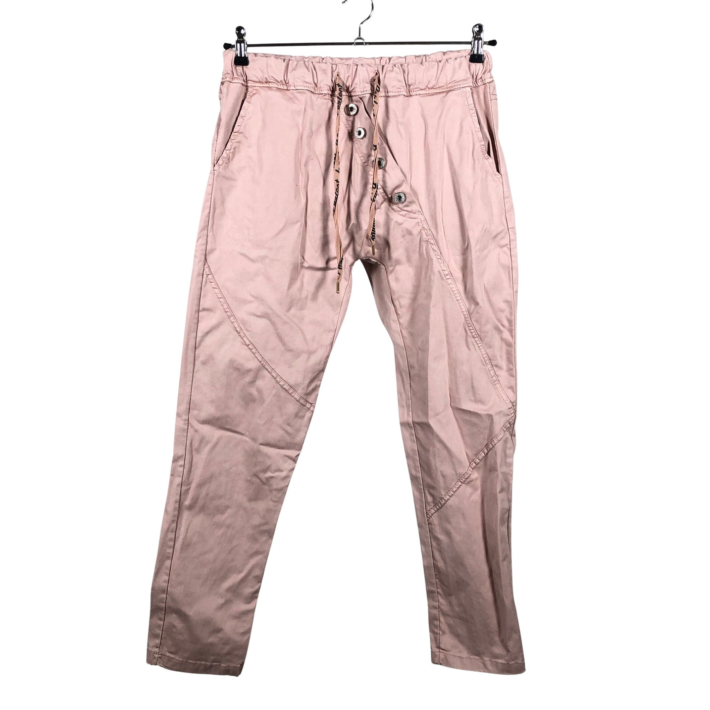 Unisex Perfect Jeans - Mittevenivad püksid, suurus 40 - Heleroosa (1)