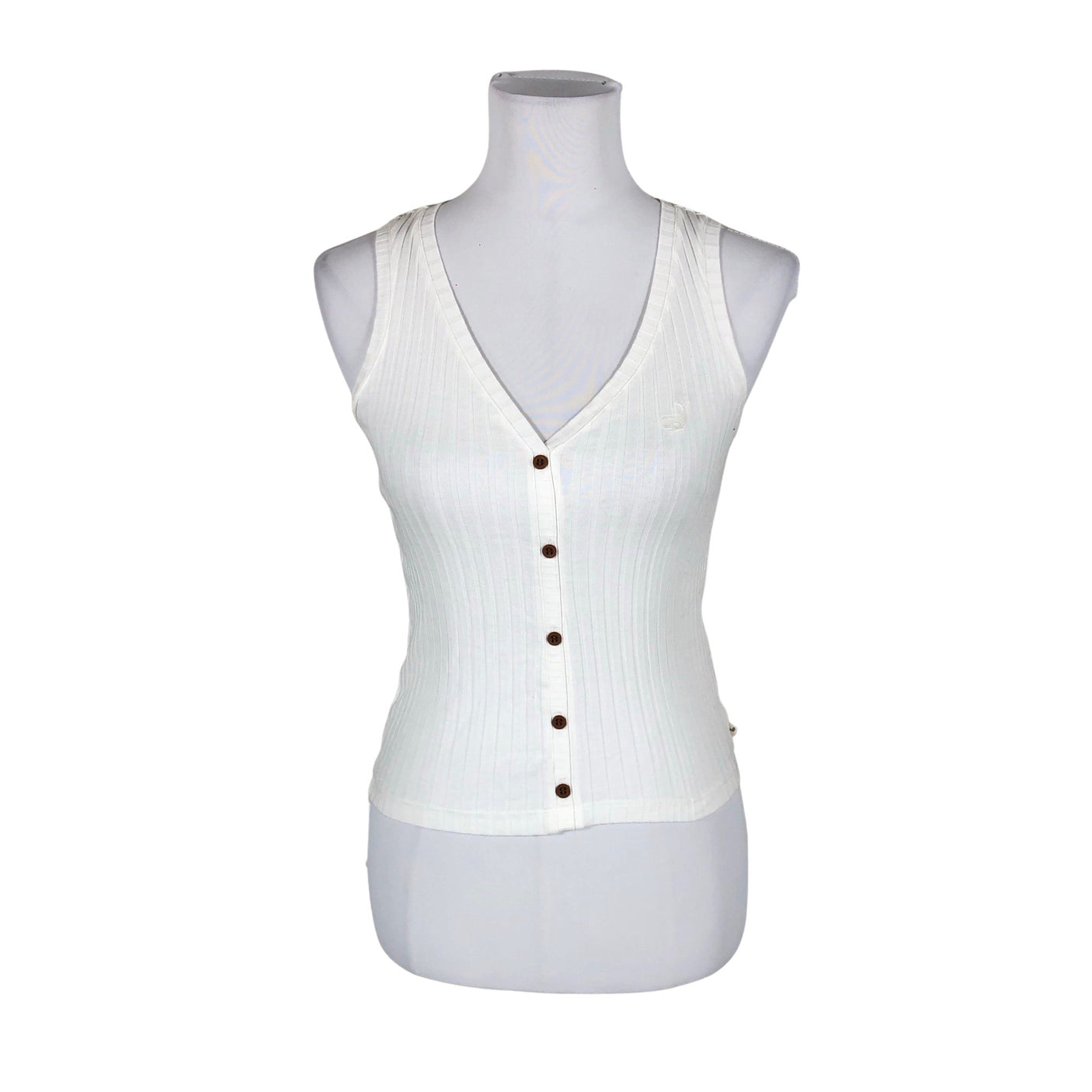 Unisex Twothirds - Trikotaažist topp, suurus 34 - Valge (1)