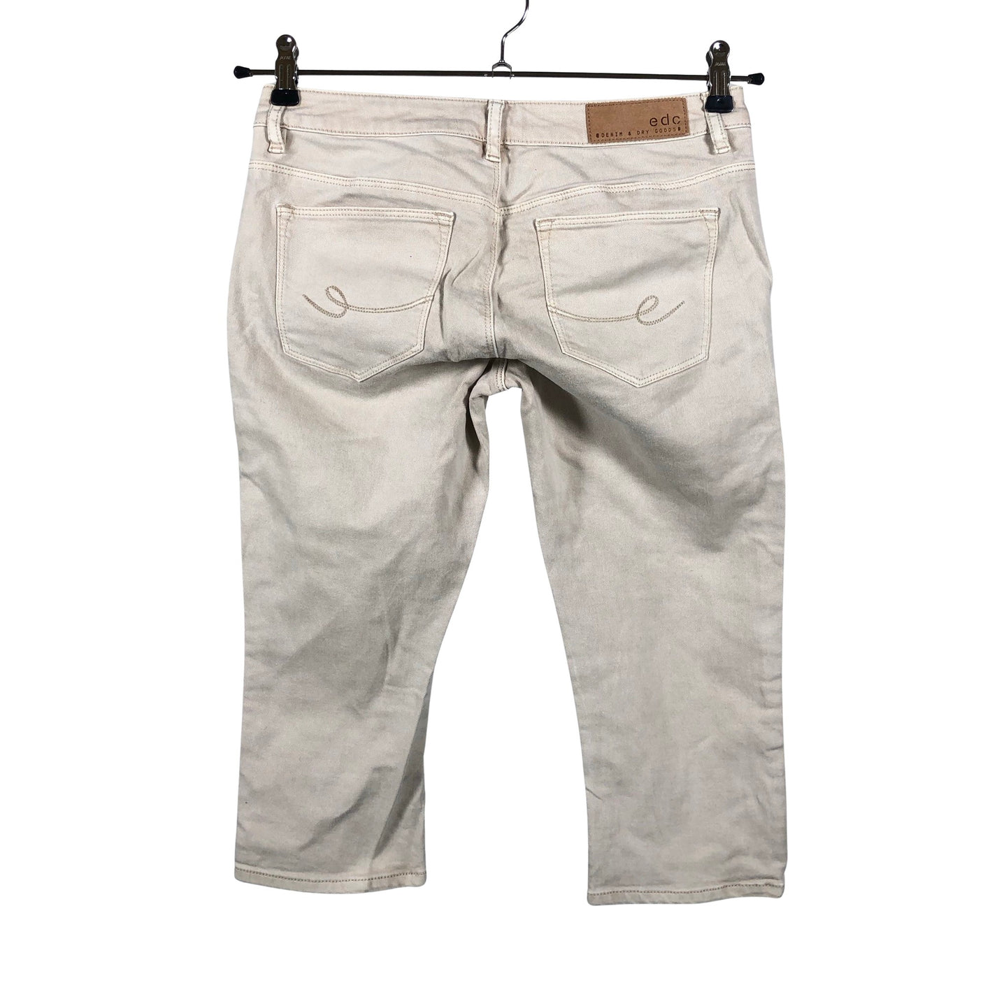 Unisex Esprit - Teksast poolpikad püksid, suurus 34 - Beige (2)