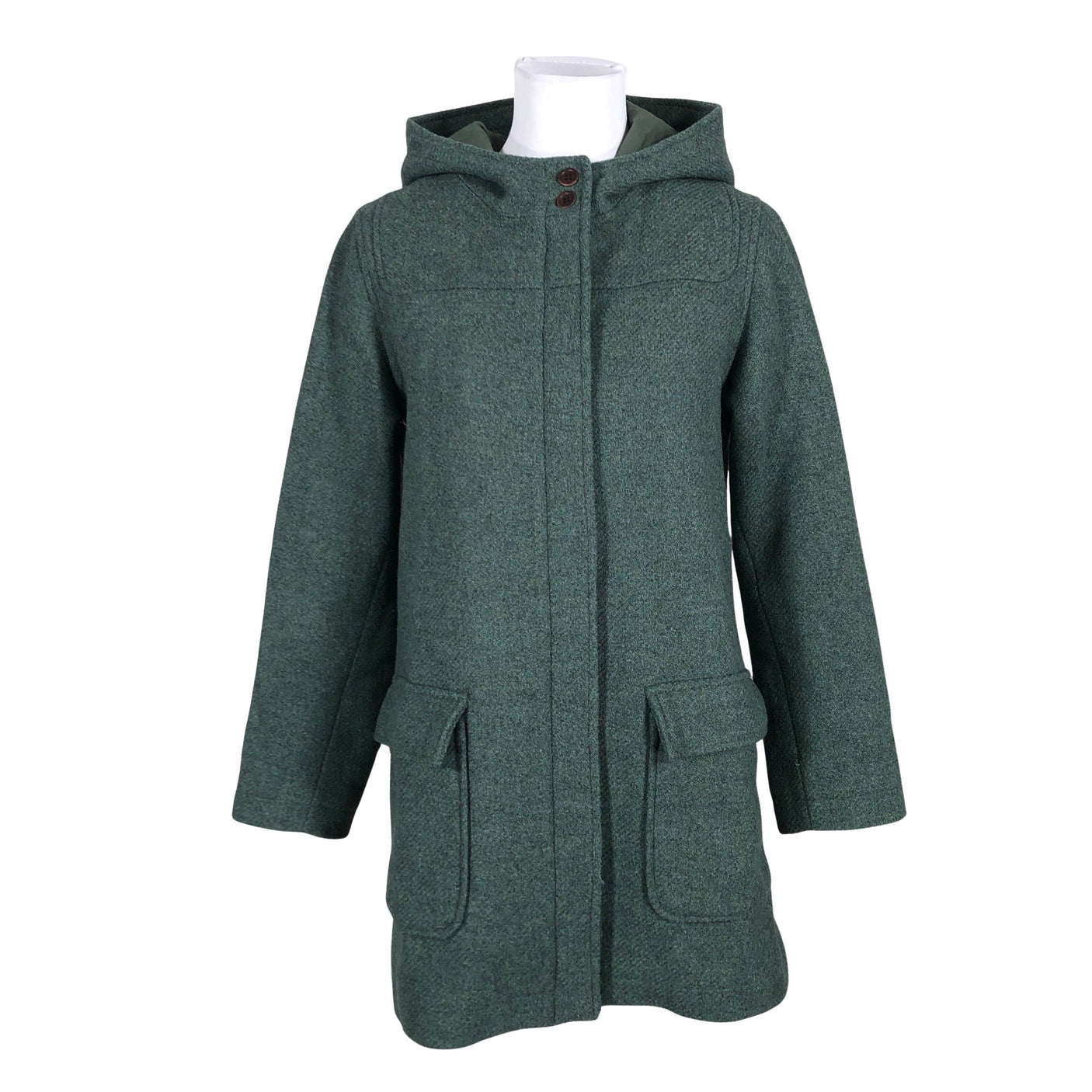Unisex Twothirds - Villane mantel, suurus 36 - Roheline (1)