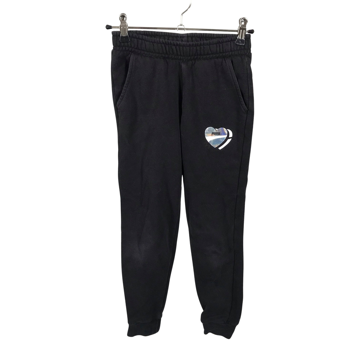 Unisex Puma - Dressikangast püksid, suurus 122 - 128 - Must (1)