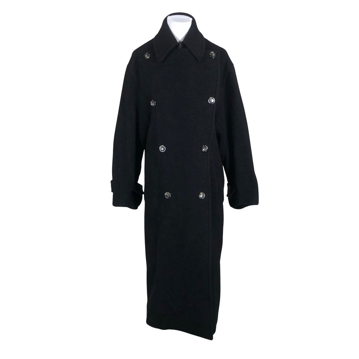 Unisex Sportmax - Villane mantel, suurus 36 - Must