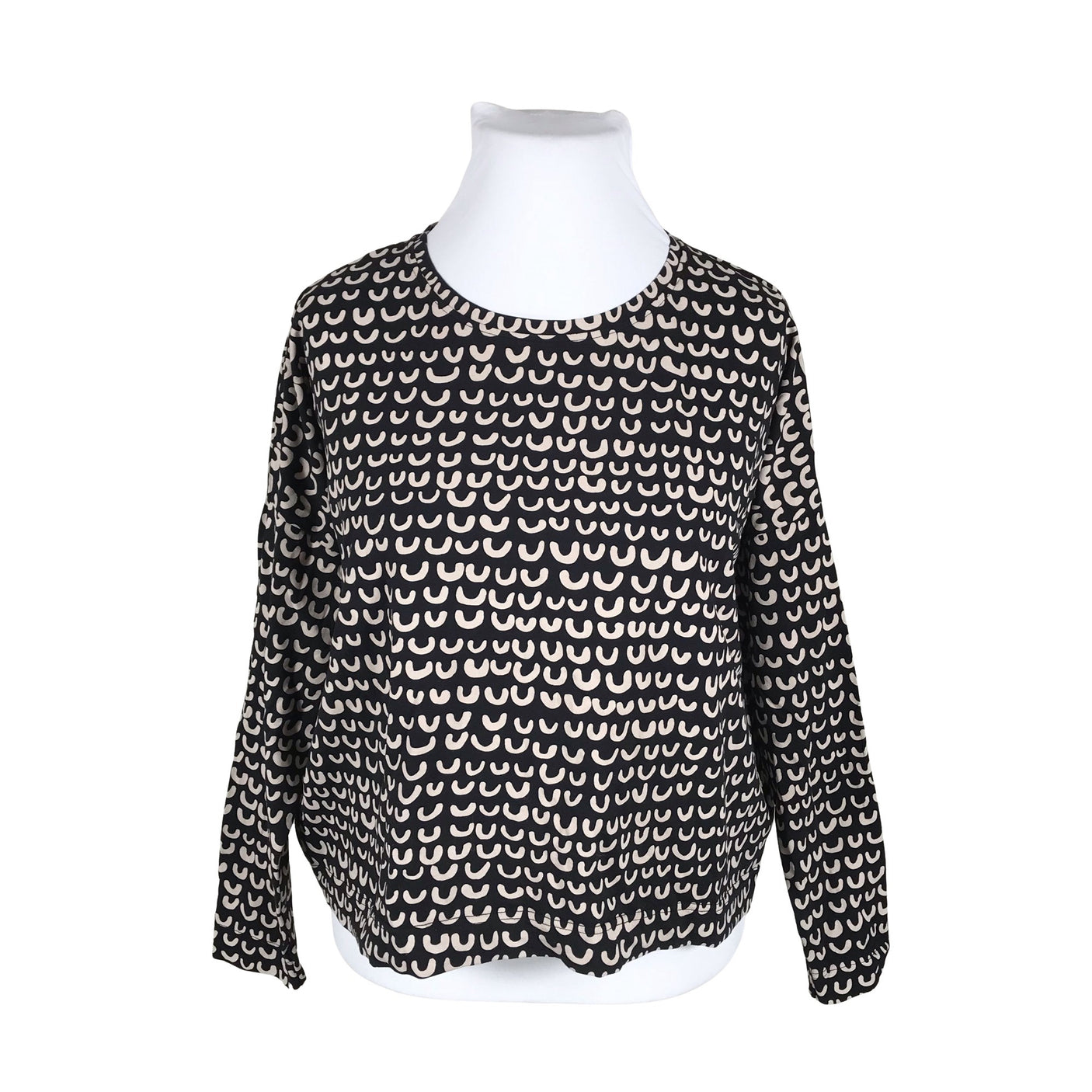Unisex Papu - Trikotaažist pluus, suurus 44 - Must (1)