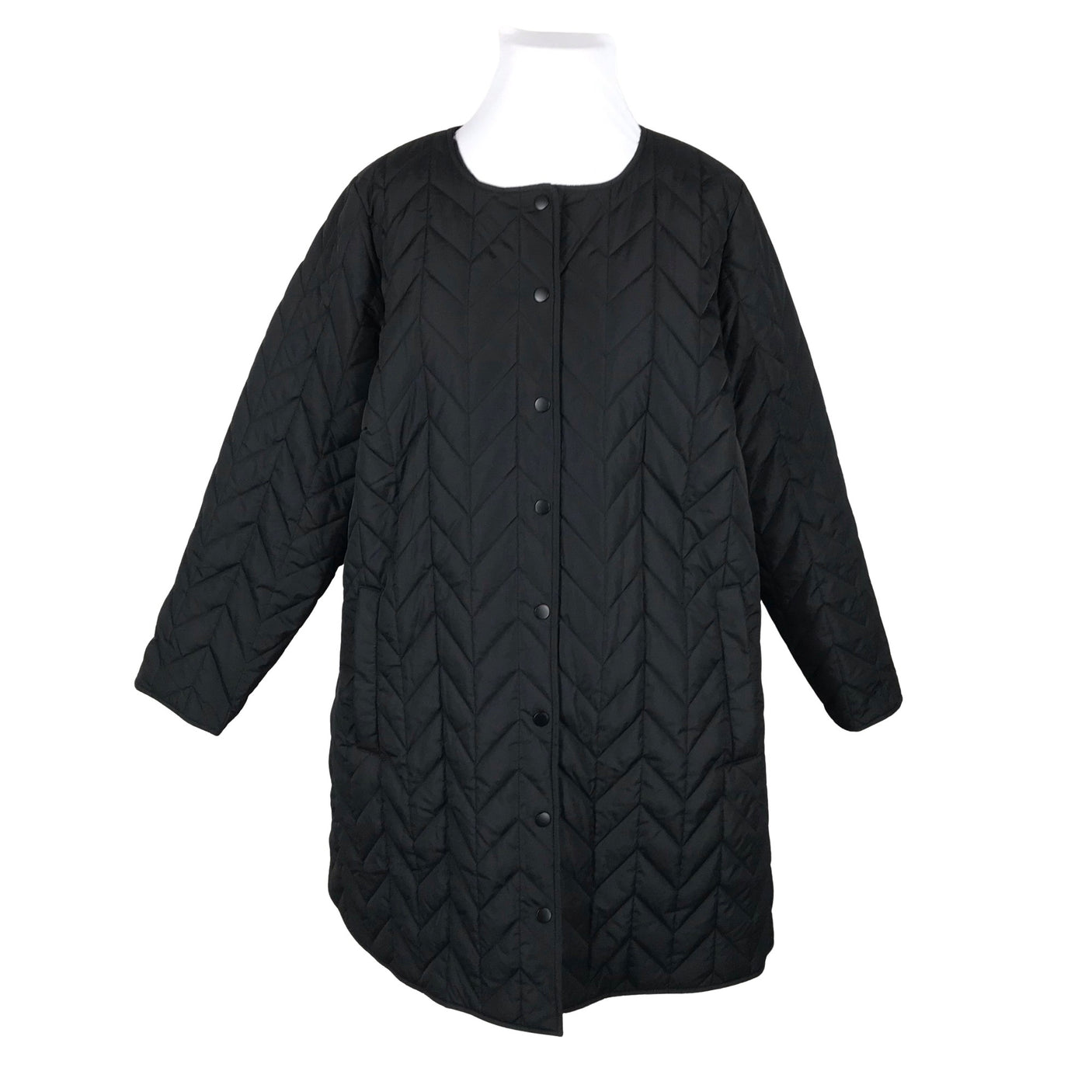 Unisex Zizzi - Tepitud jope, suurus 50 - Must (1)