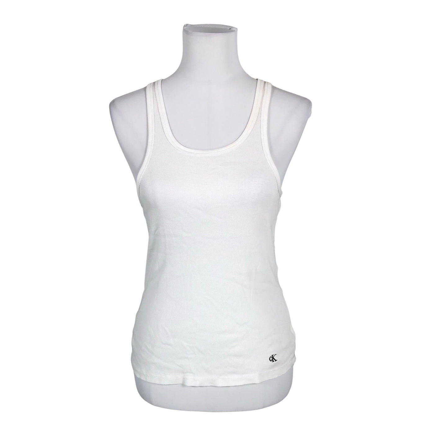 Unisex Calvin Klein - Trikotaažist topp, suurus 40 - Valge (1)
