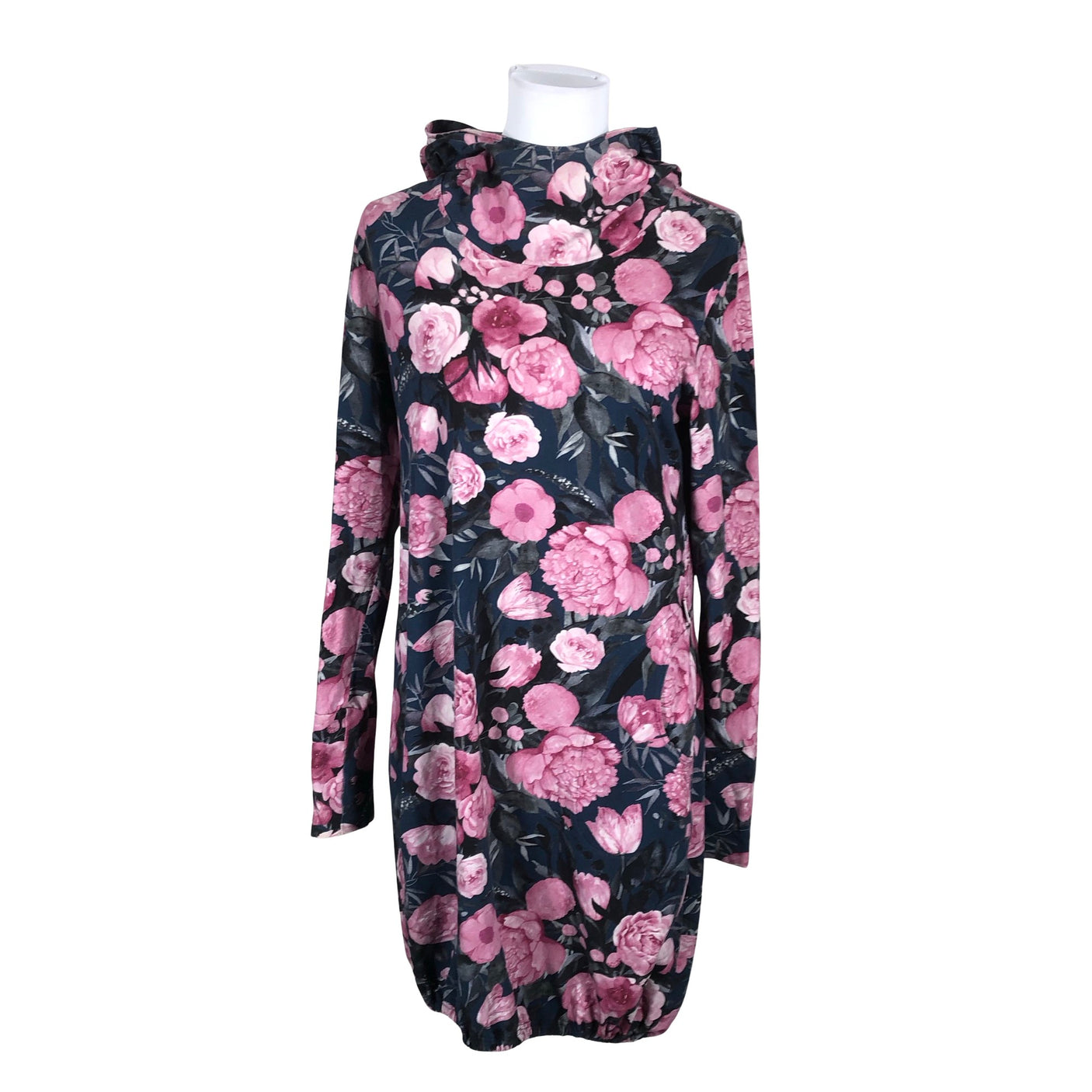 Unisex Taimi - Trikotaažist kleit, suurus 38 - Sinine (1)