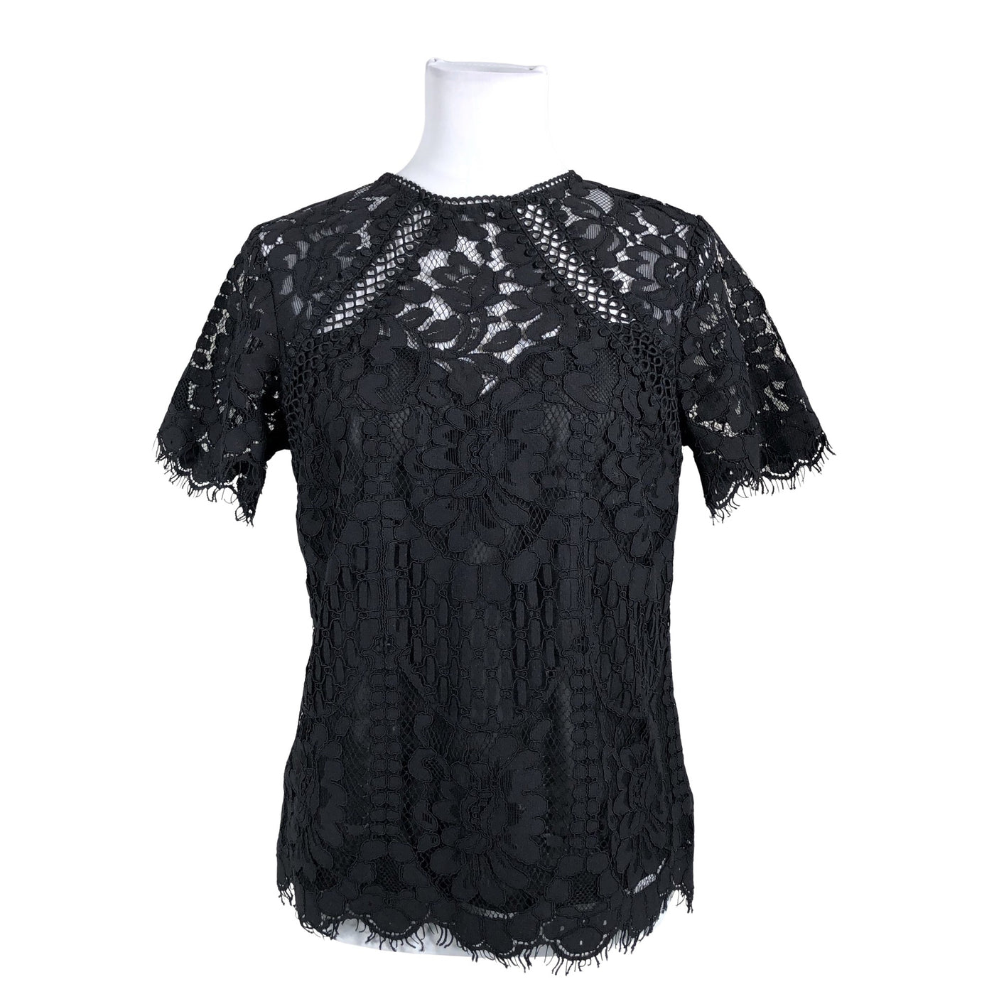 Unisex Lipsy London - Lühikeste käistega pluus, suurus 40 - Must (1)