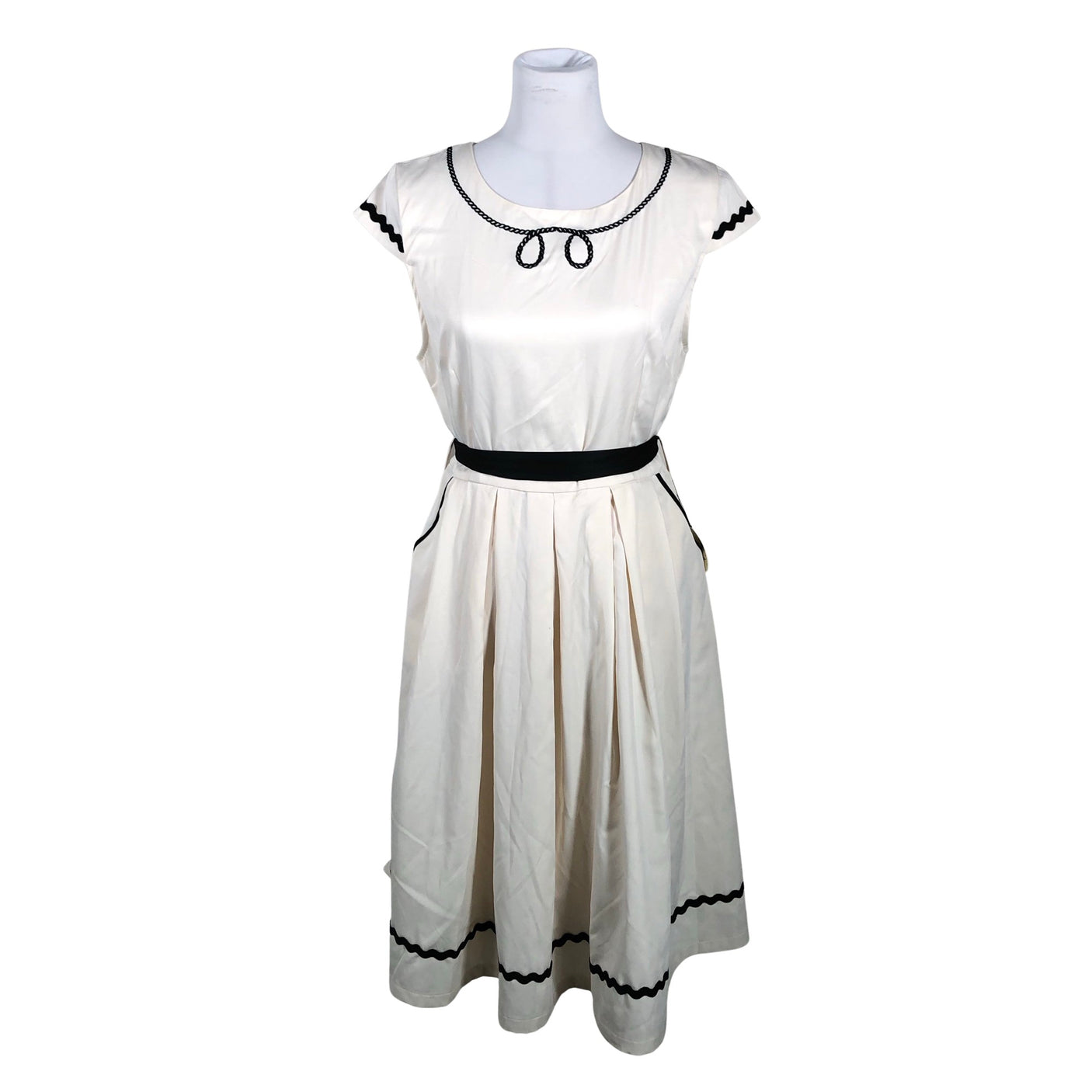 Unisex Lindy Bop - Mitteveniv kleit, suurus 40 - Looduslik valge (1)
