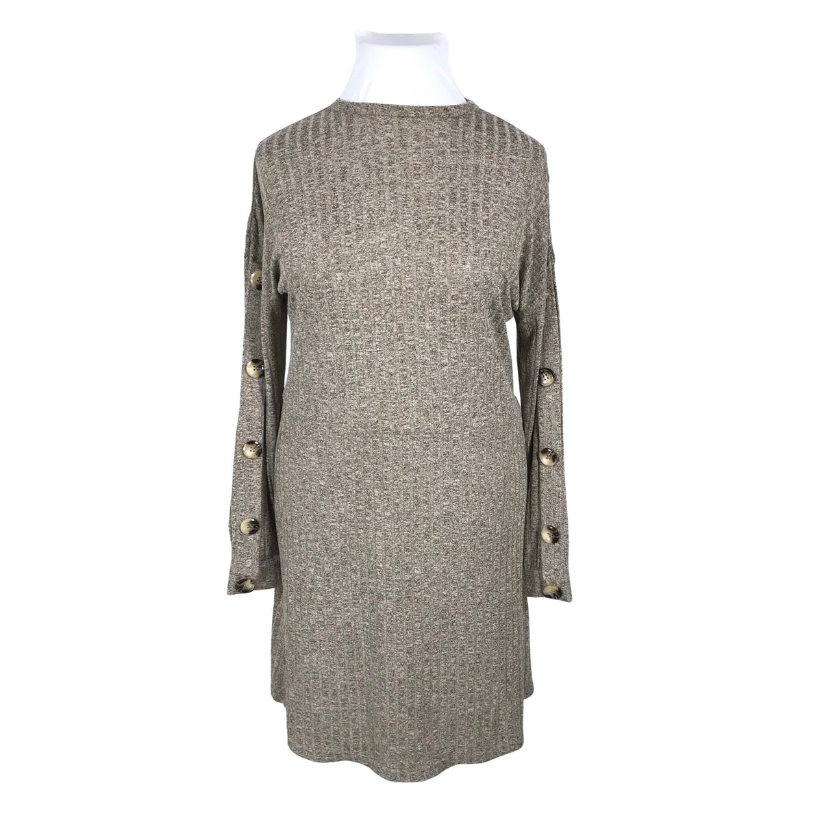 Unisex White - Kootud kleit, suurus 42 - Pruun (1)