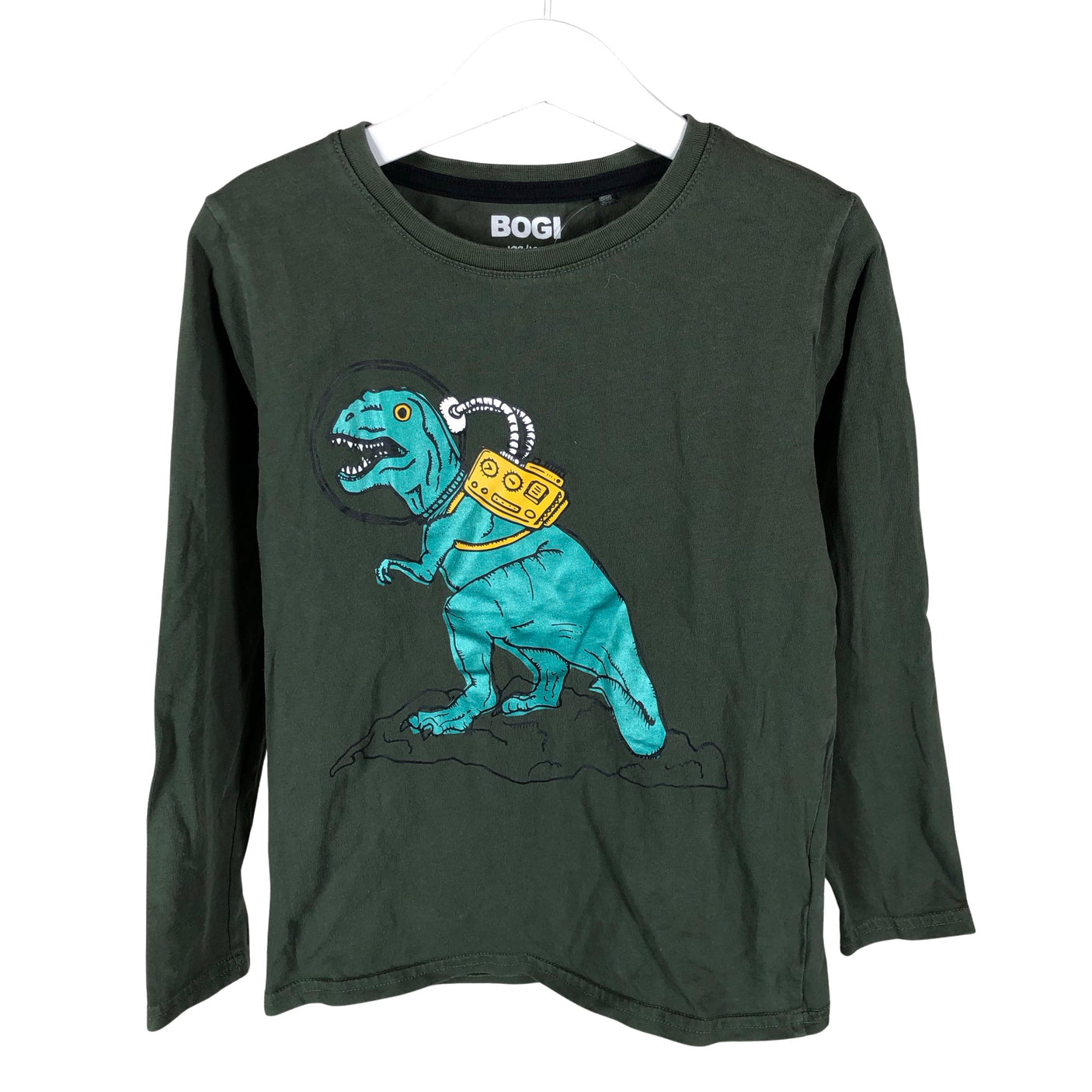 Poikien Bogi - Trikoopaita, koko 128 - 134 - Vihreä