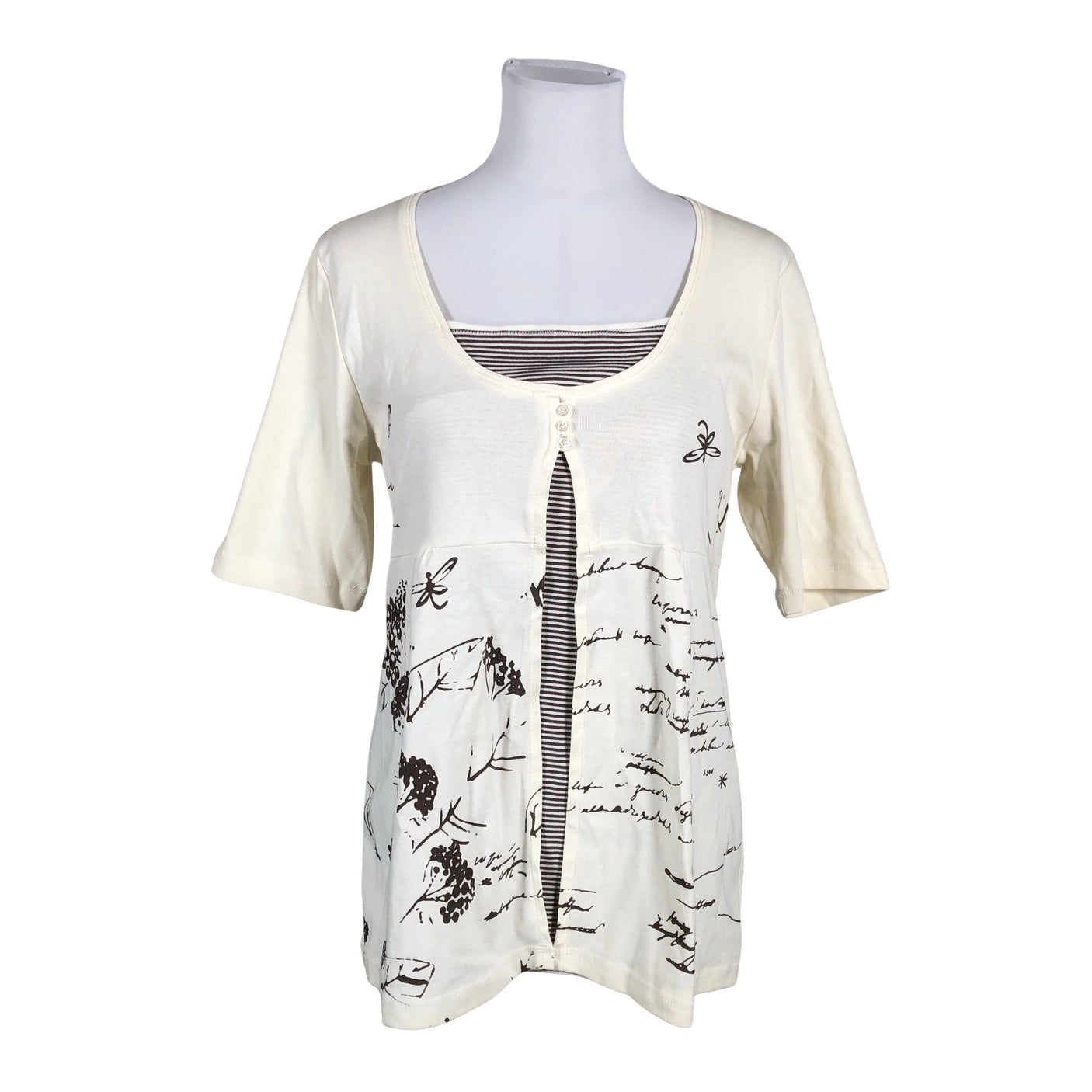 Unisex Signature - Trikotaažist tuunika, suurus 40 - Valge (1)