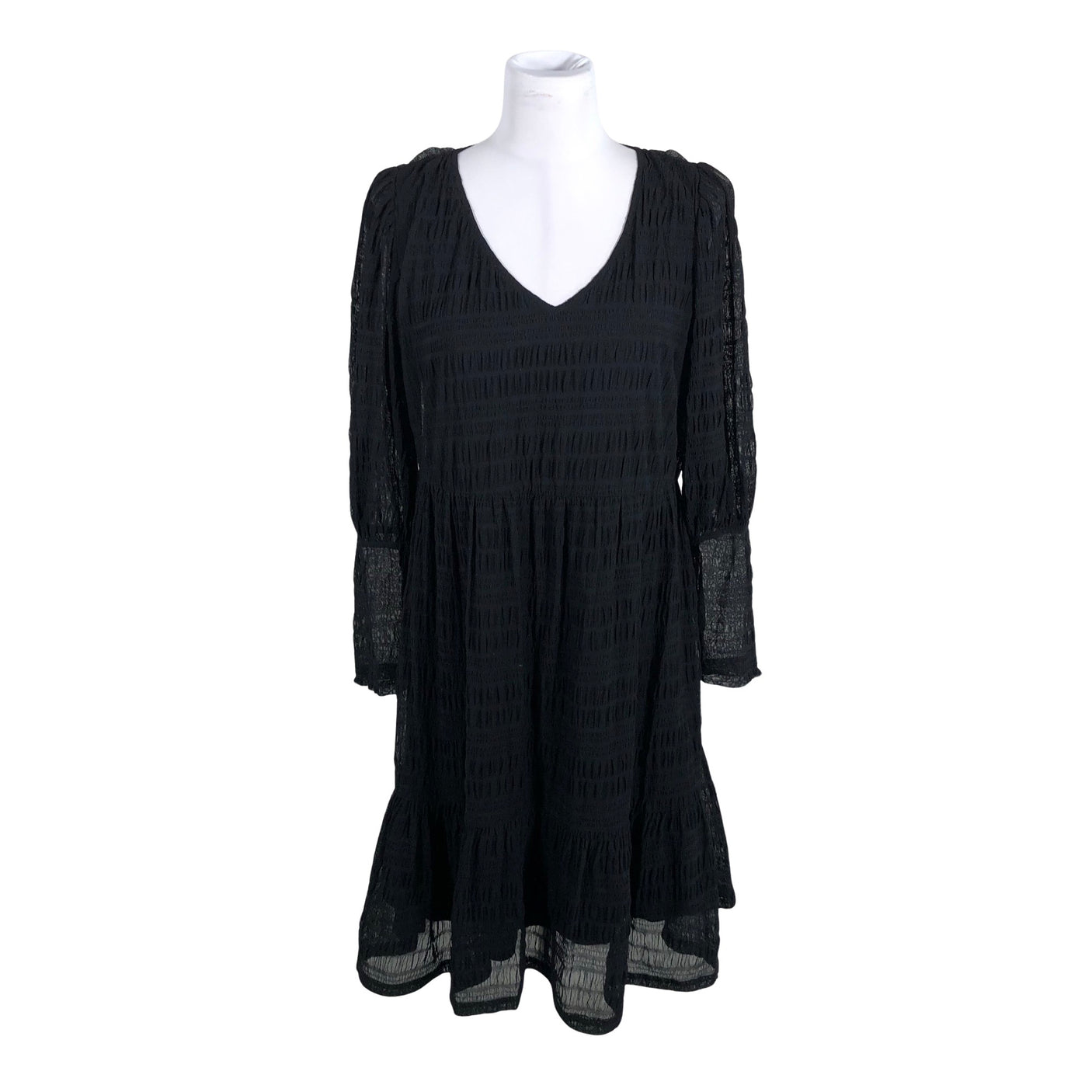 Unisex Cream - Trikotaažist kleit, suurus 38 - Must (1)