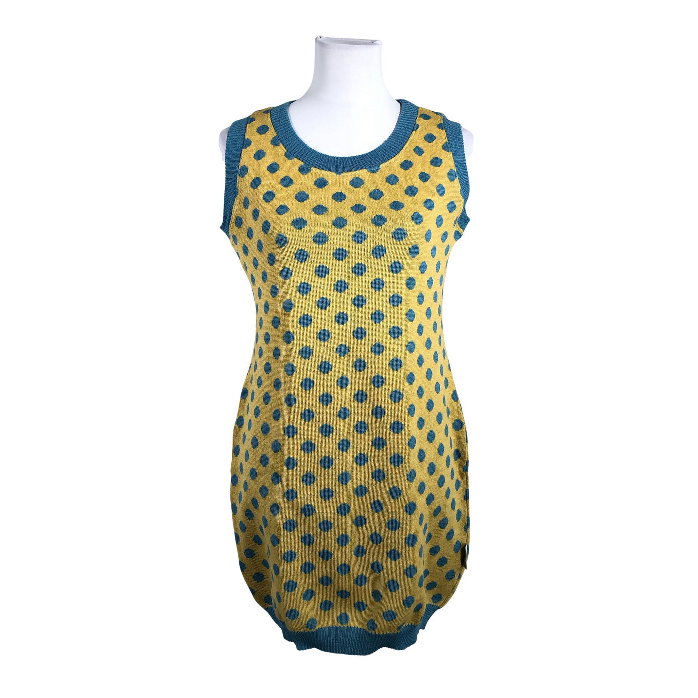 Unisex Johanna K. Design - Kootud tuunika, suurus 38 - Kollane (1)