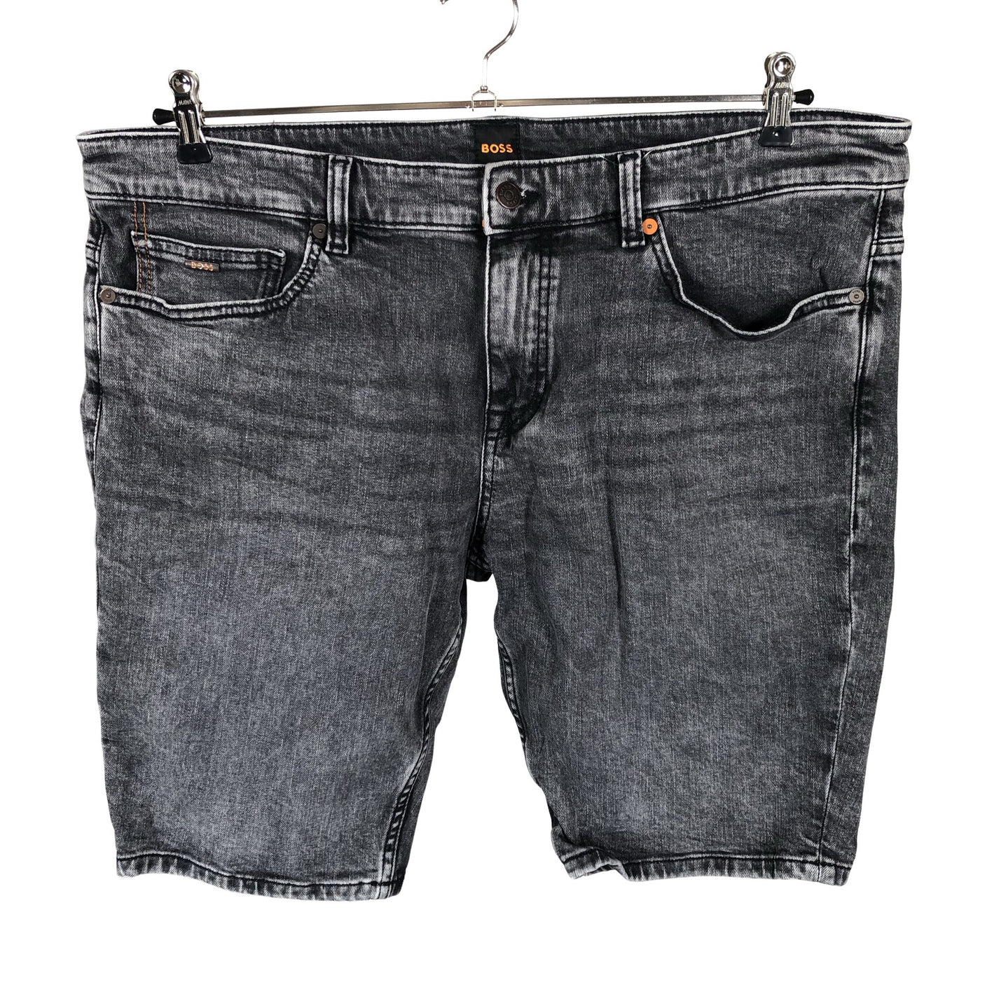 Unisex Hugo Boss - Teksast lühikesed püksid, suurus W36 - Hall (1)
